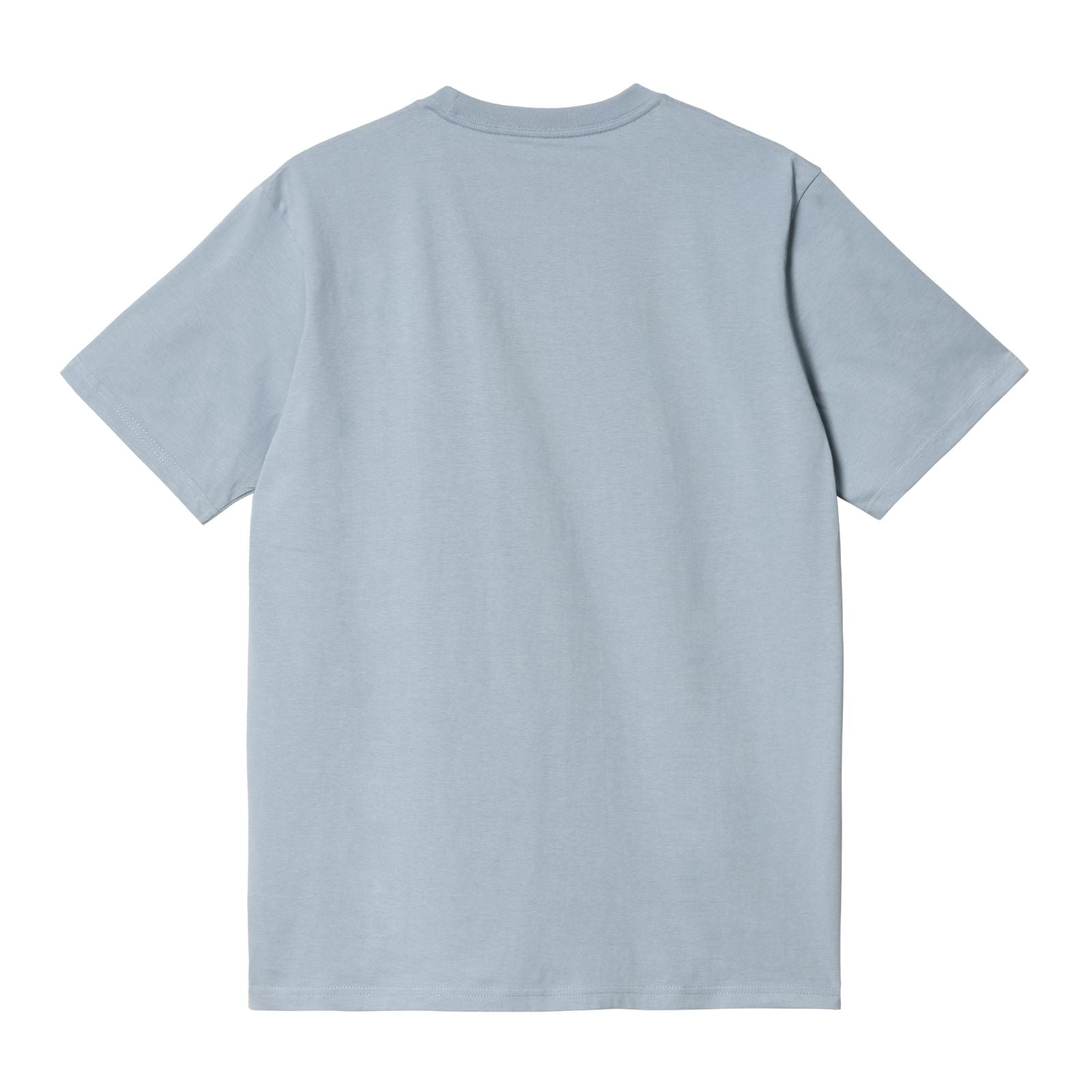 Carhartt WIP Pocket Short Sleeve T-Shirt Misty Sky. Foto da parte de trás.