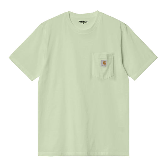 Carhartt WIP Pocket Short Sleeve T-Shirt Charm Green. Foto da parte da frente.