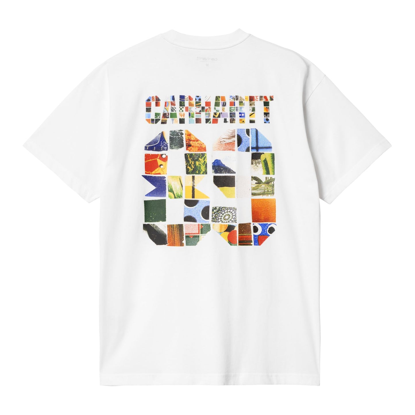 Carhartt WIP Machine 89 Short Sleeve T-Shirt White. Foto da parte de trás.