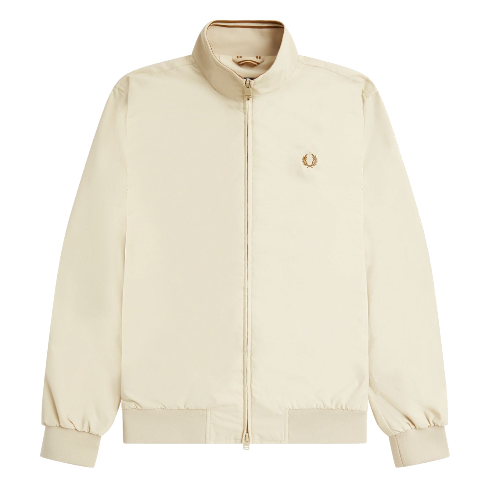 Fred Perry Bretham Jacket Oatmeal. Foto da parte da frente.