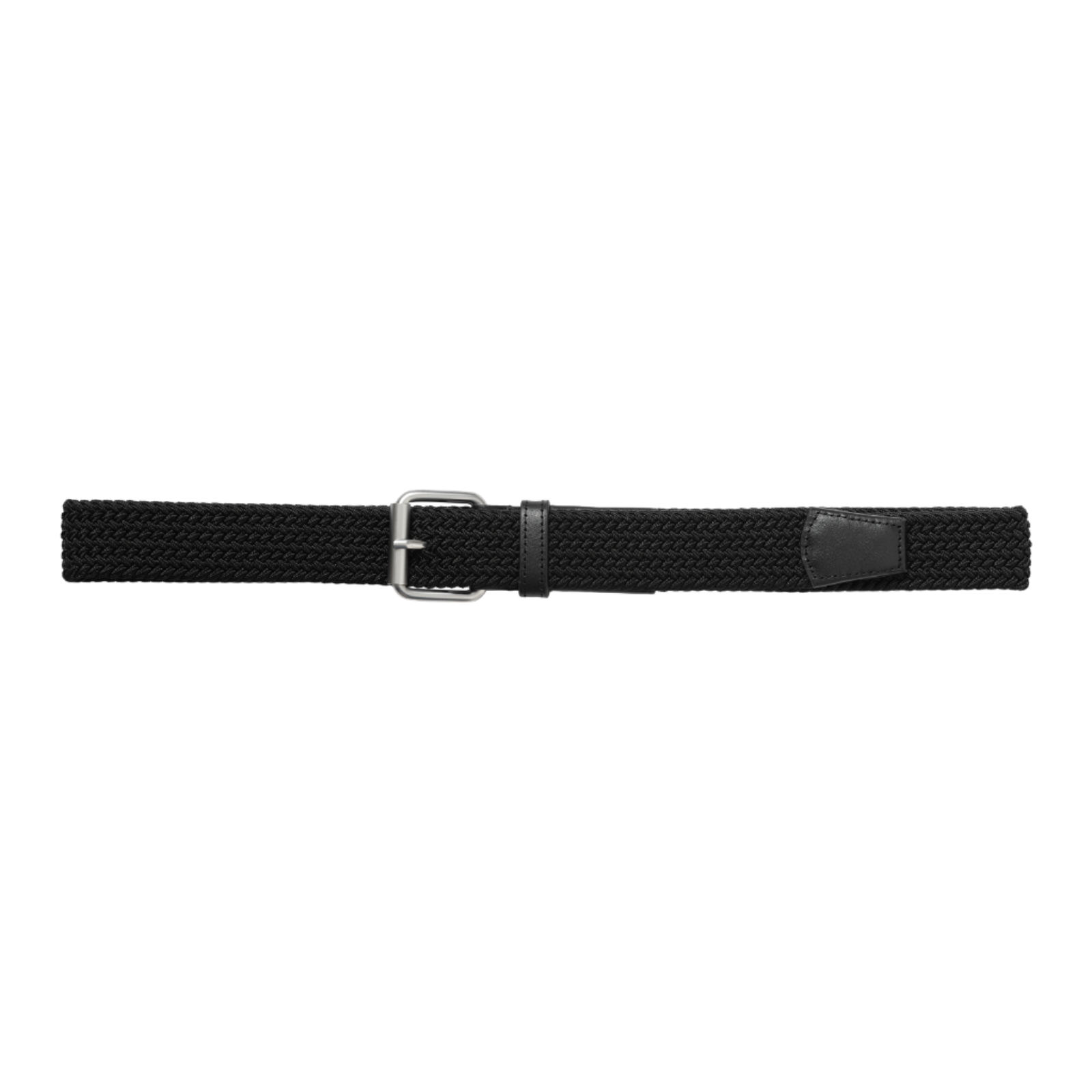 Carhartt WIP Jackson Belt Black/Black. Foto da parte da frente do cinto aberto.