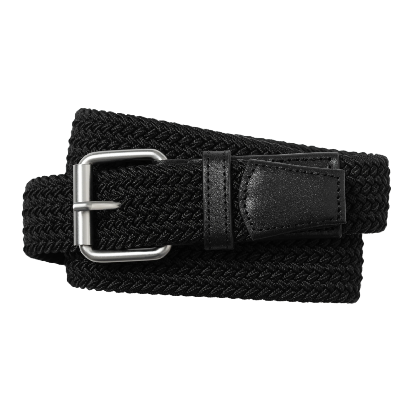 Carhartt WIP Jackson Belt Black/Black. Foto do cinto enrolado.