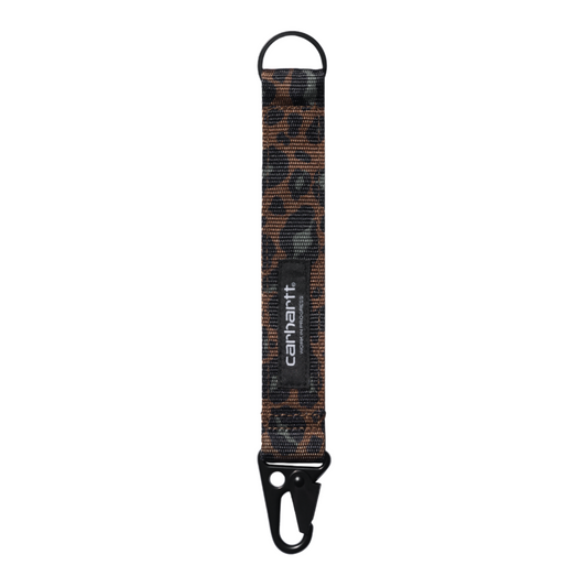 Carhartt WIP Jude Keyholder Camo Leo Jacquard, Tamarind. Foto da parte da frente.