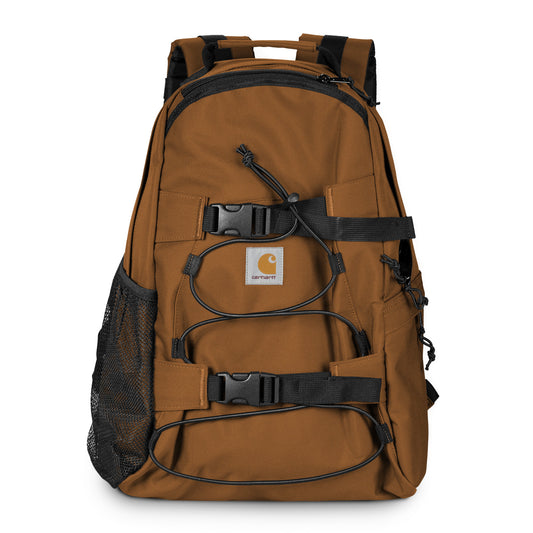 Carhartt WIP Kickflip Backpack Deep Hamilton Brown. Foto da parte da frente.