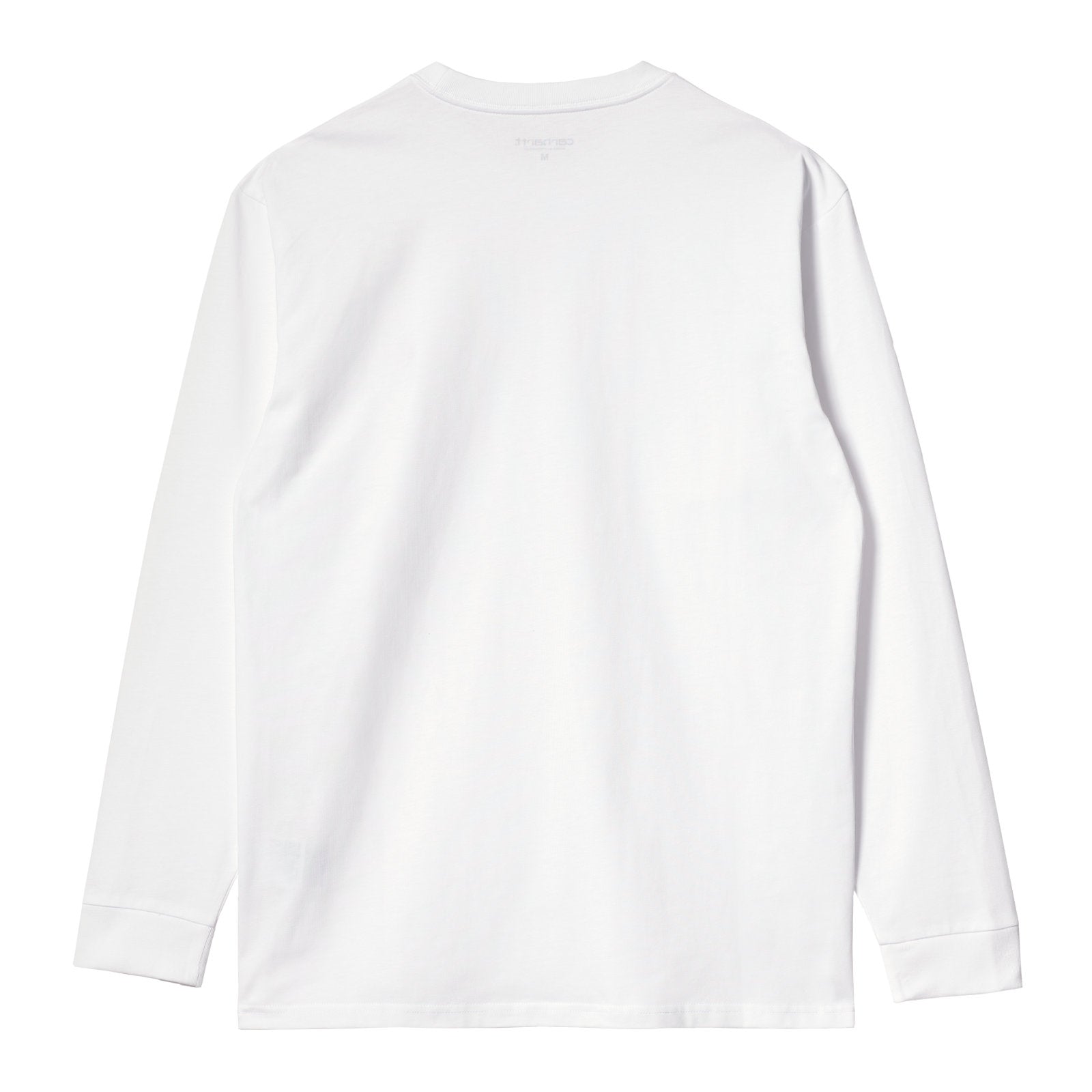 Carhartt WIP Longsleeve Chase T-Shirt White/Gold. Foto da parte de trás.