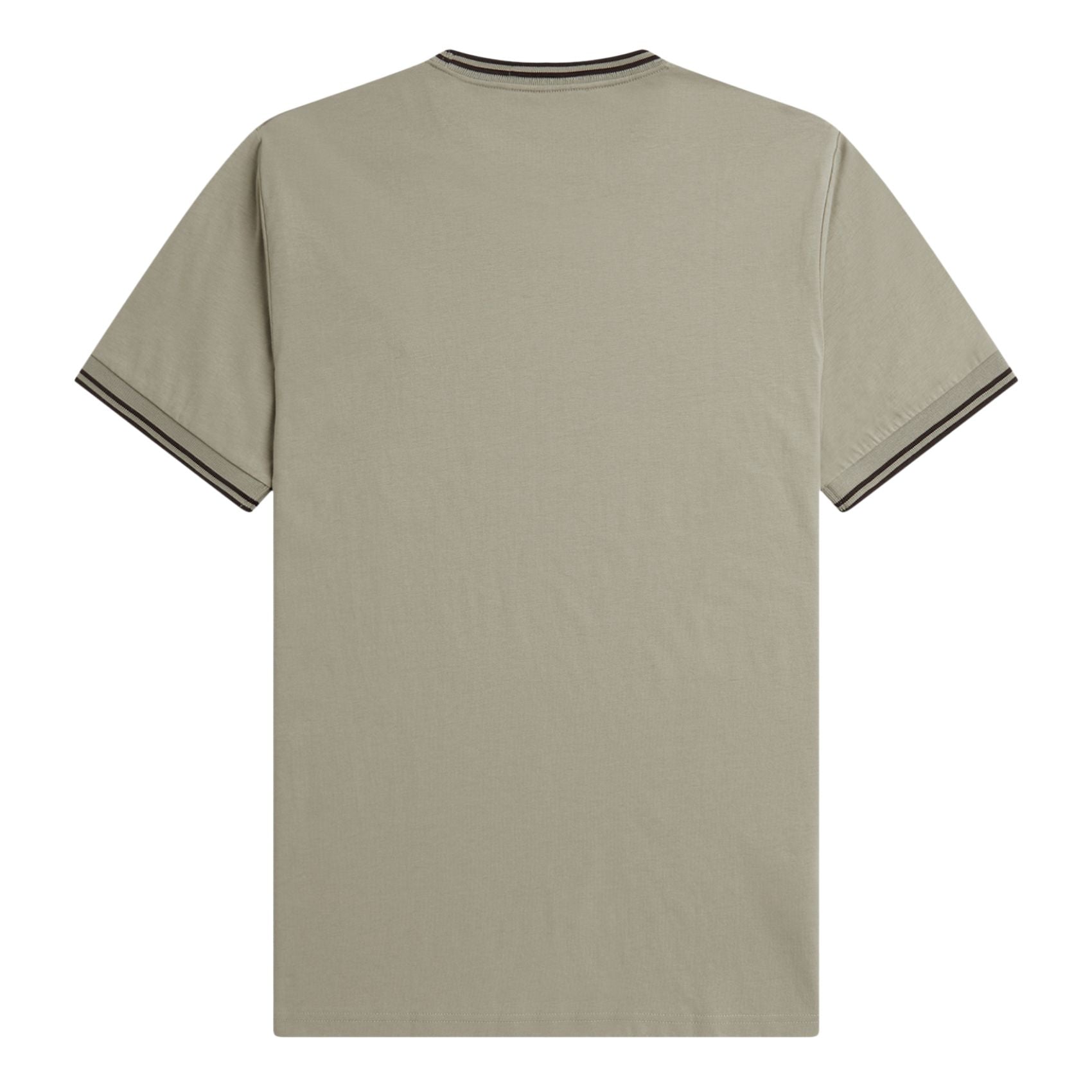 Fred Perry Twin Tipped T-Shirt Warm Grey/Brick. Foto da parte de trás.