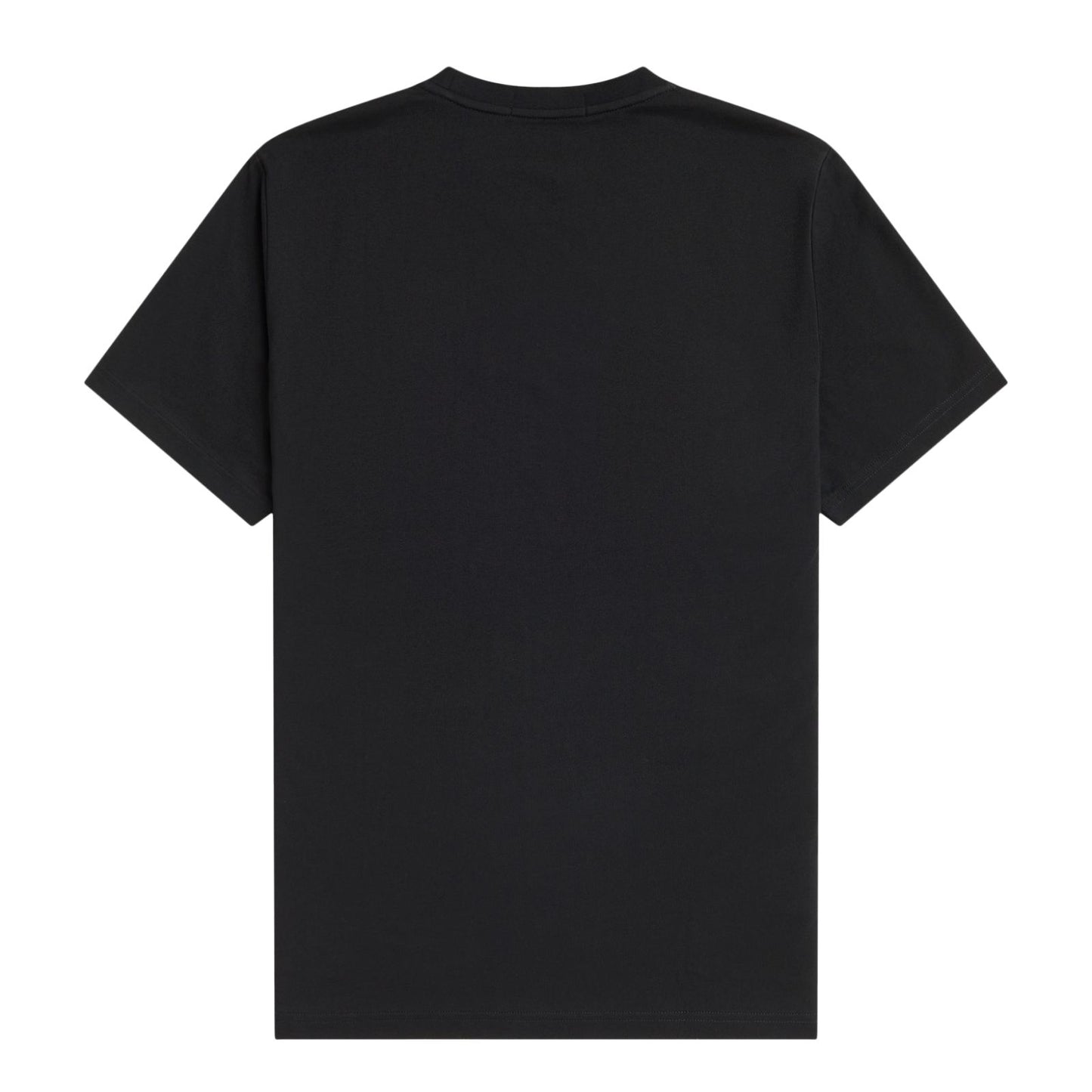 Fred Perry Embroidered T-Shirt Black. Foto da parte de trás.