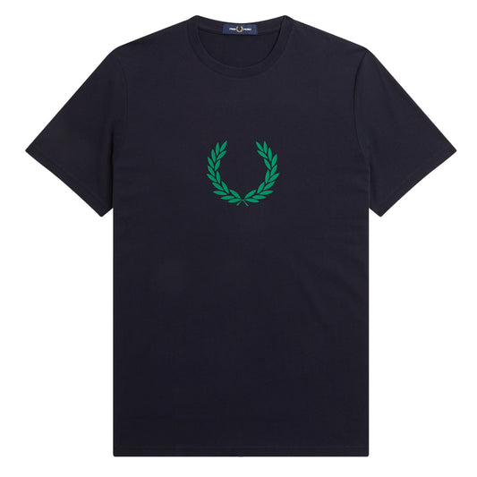 Fred Perry Laurel Wreath Graphic T-Shirt Navy