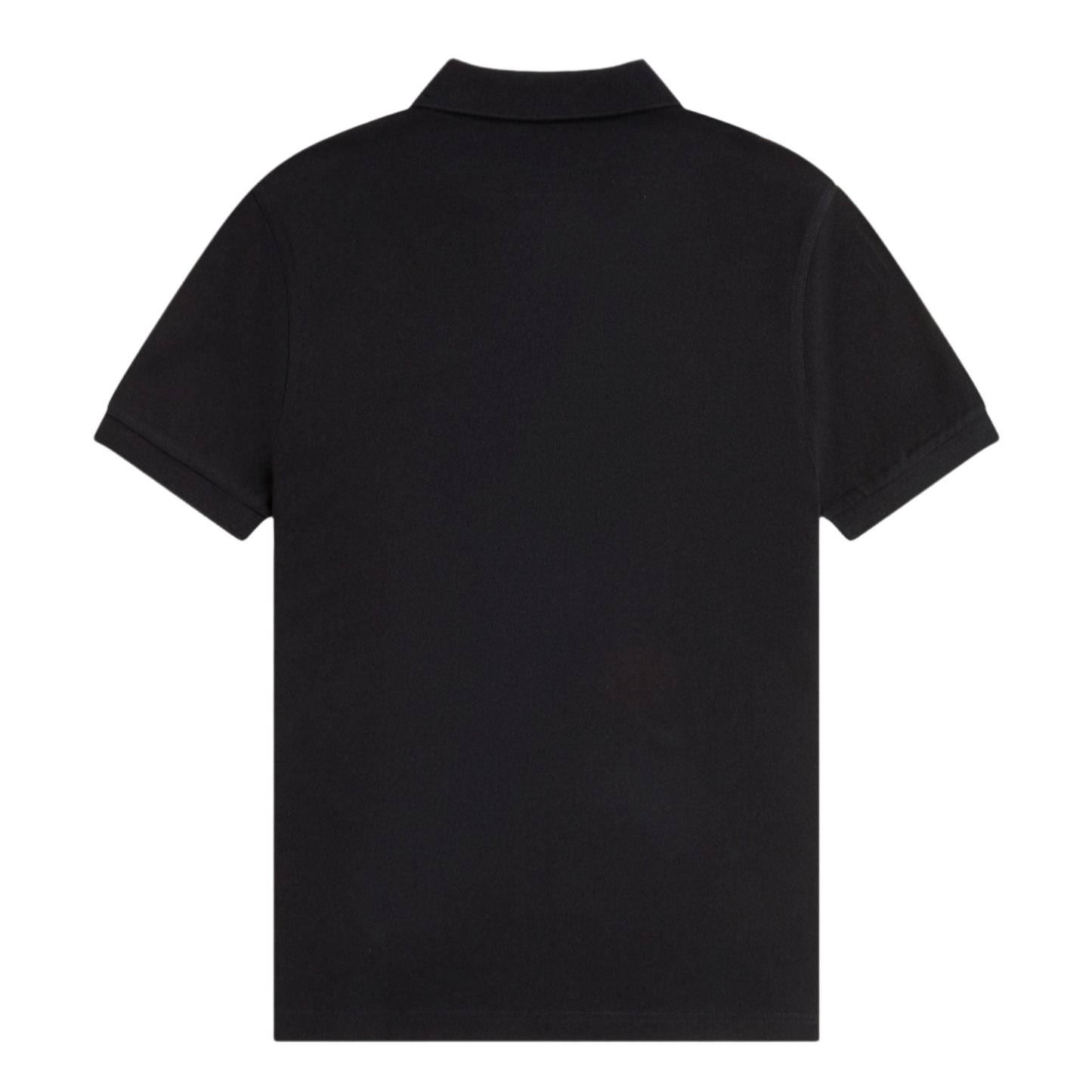 Polo de manga curta Fred Perry The Fred Perry Shirt em Black/ Whisky Brown. Foto da parte de trás.
