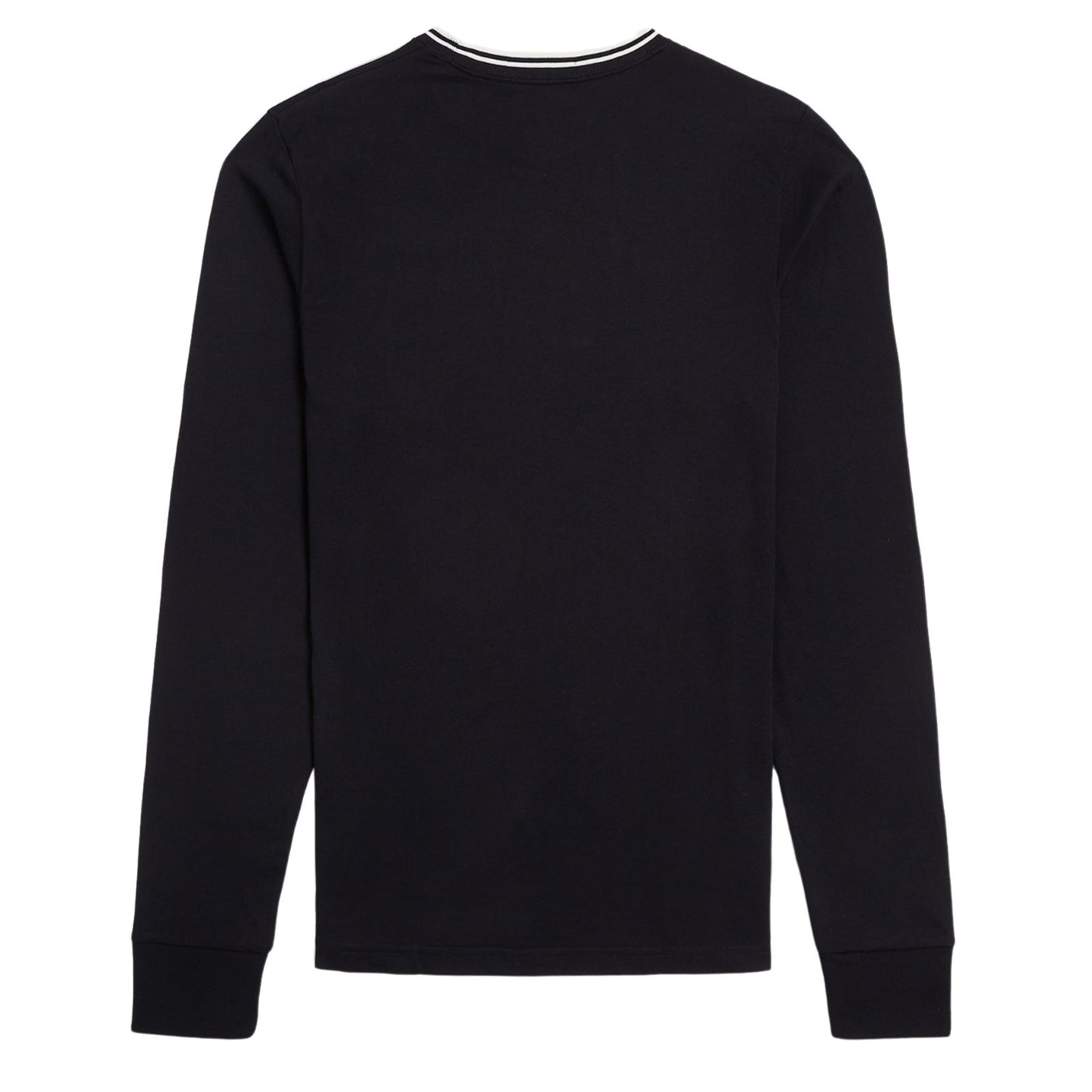 Fred Perry Twin Tipped Longsleeve T-Shirt Black. Foto da parte de trás.