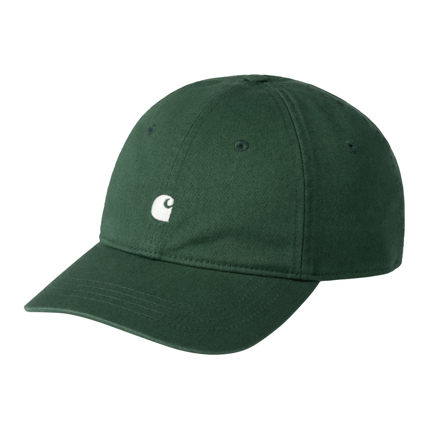 Carhartt WIP Madison Logo Cap Sycamore Tree/Wax. Foto da parte da frente.