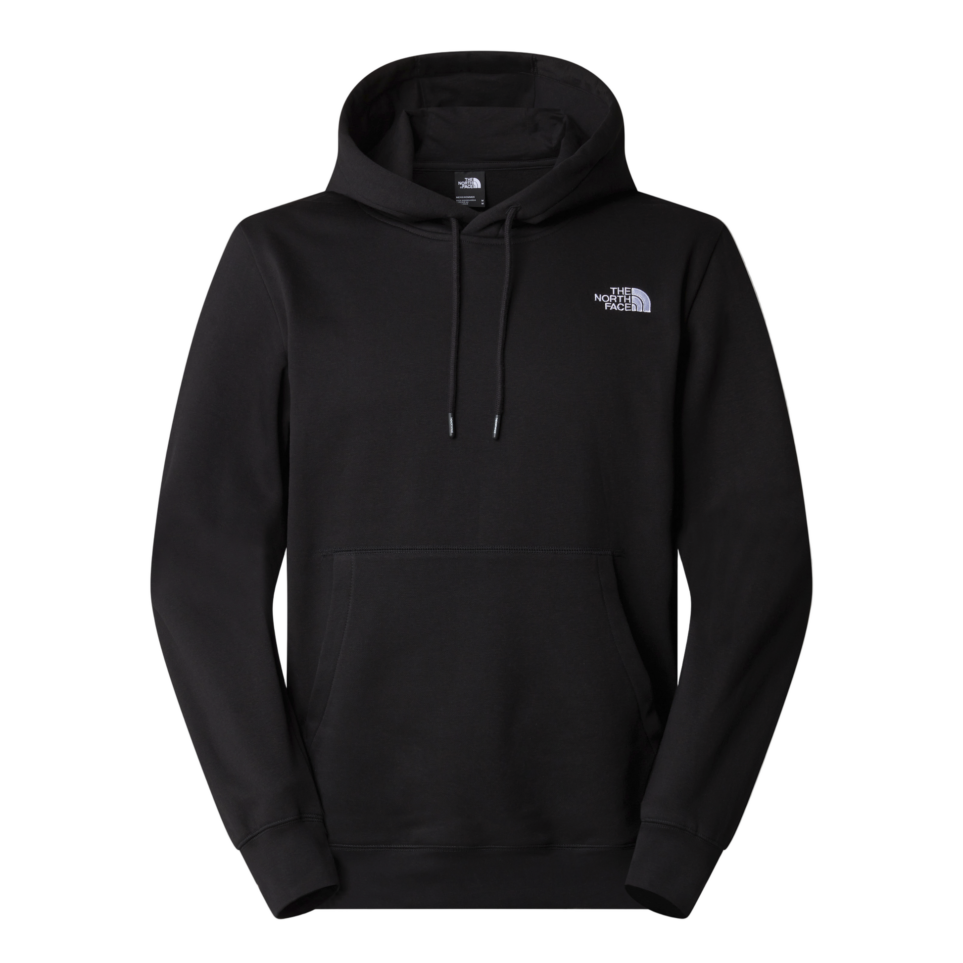 Sweat com carapuço para homem The North Face Essential Relaxed em TNF Black. Foto da parte da frente.