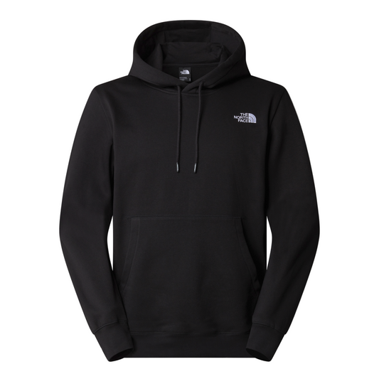 Sweat com carapuço para homem The North Face Essential Relaxed em TNF Black. Foto da parte da frente.