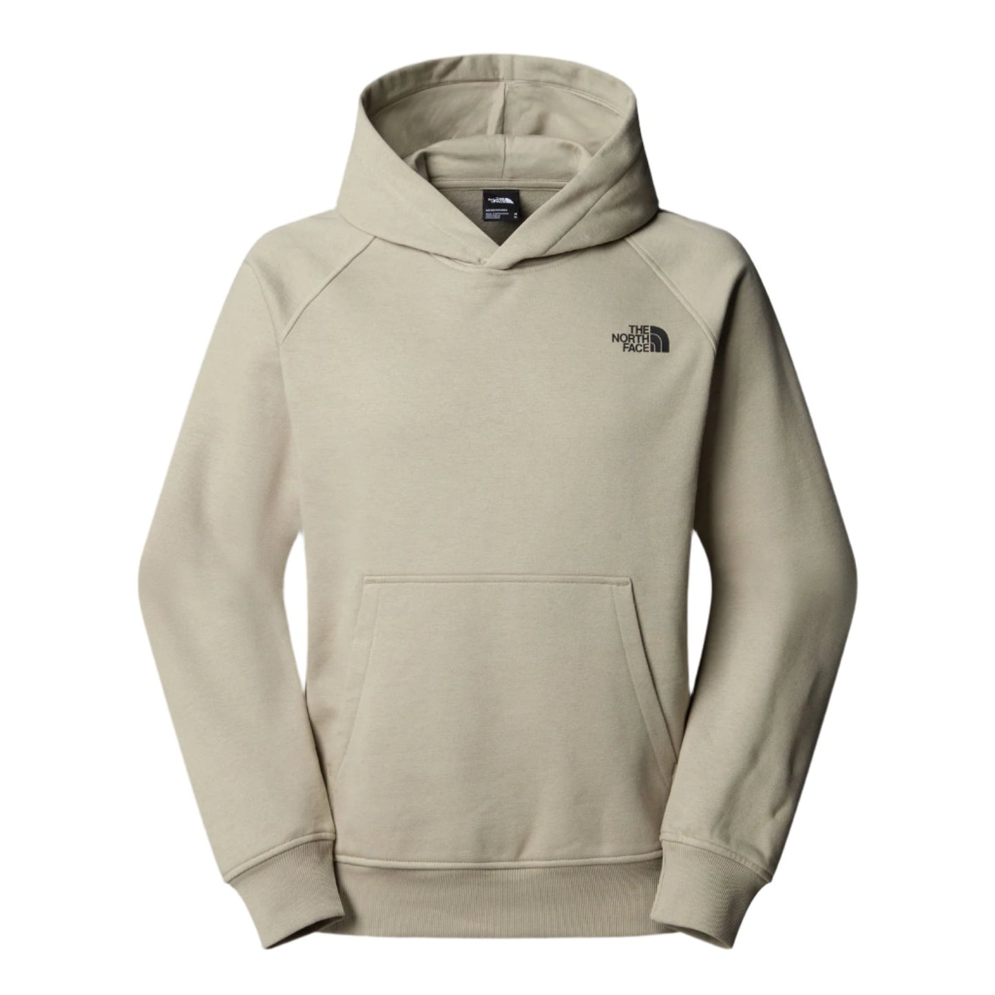 The North Face Raglan Redbox Hoodie Graphic Infill Clay Grey-TNF Black 3D Summit Mesh Print. Foto da parte da frente.