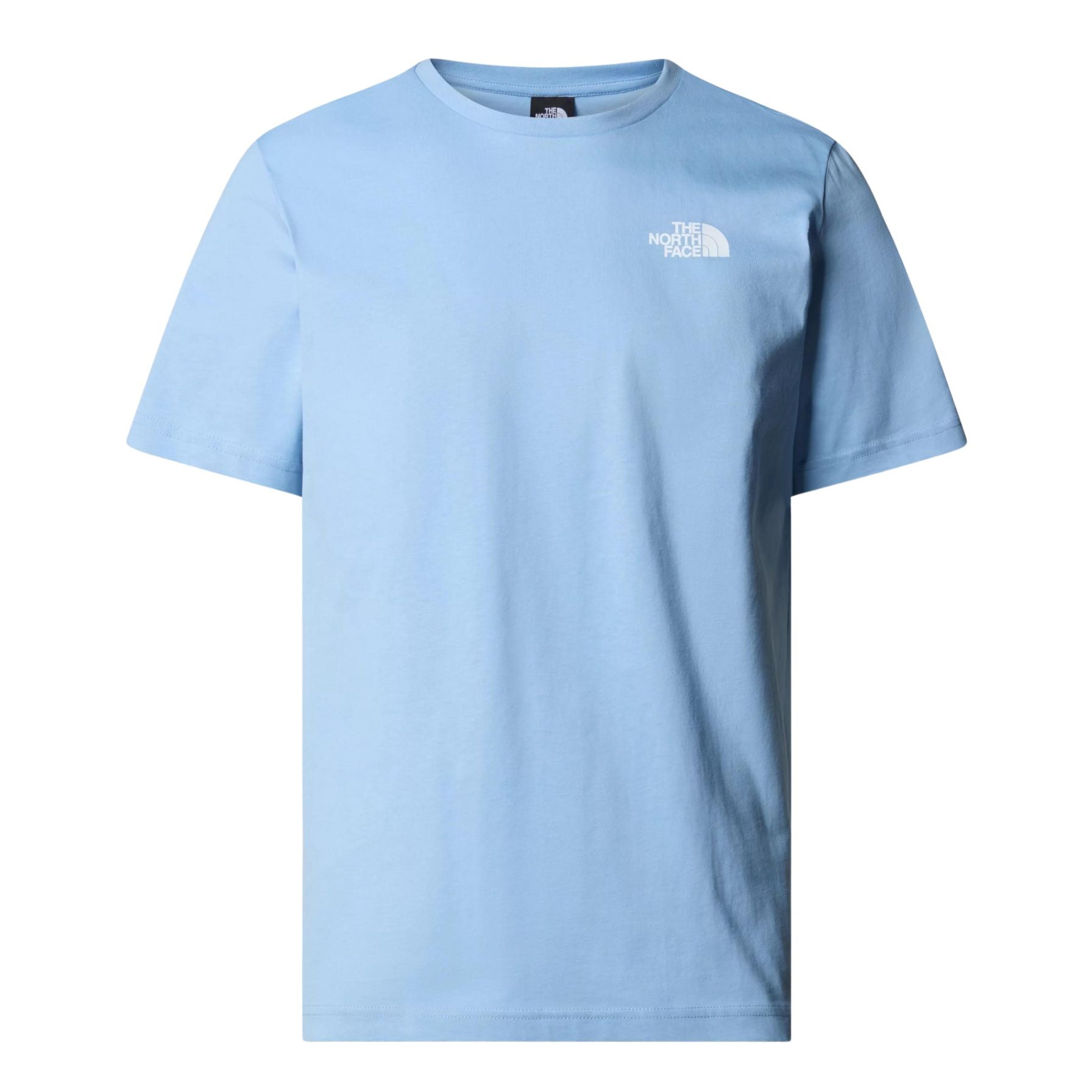 The North Face Redbox Short Sleeve T-Shirt Steel Blue. Foto da parte da frente.