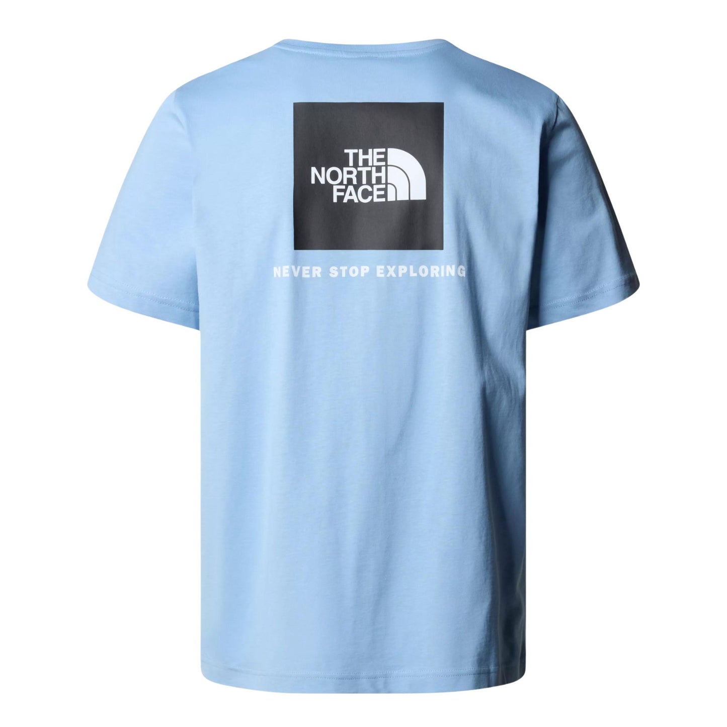 The North Face Redbox Short Sleeve T-Shirt Steel Blue. Foto da parte de trás.