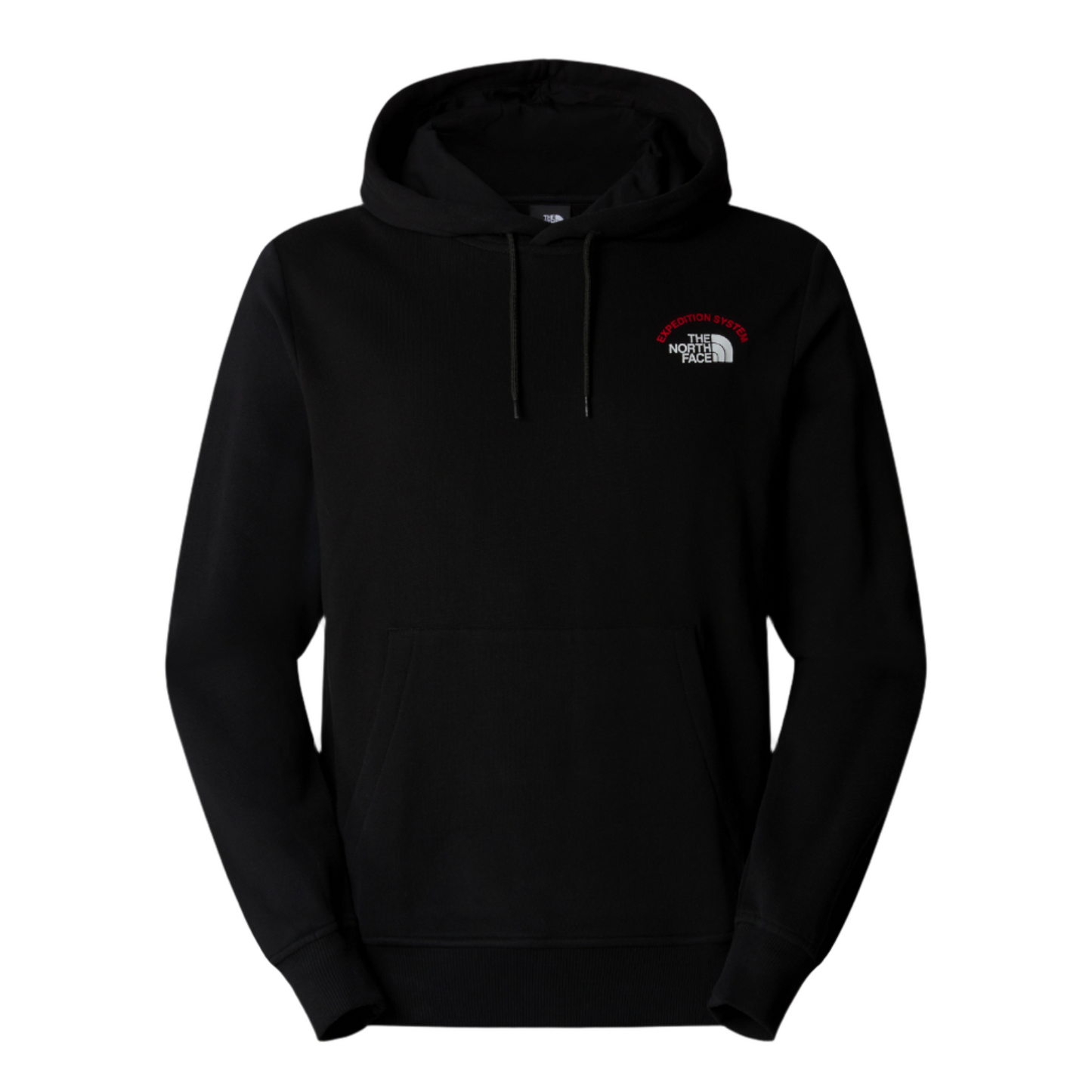 The North Face Expedition System Graphic Hoodie TNF Black. Foto da parte da frente.