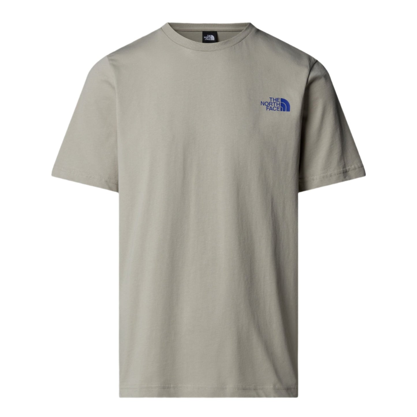 The North Face Topographic Short Sleeve T-Shirt Clay Grey. Foto da parte da frente.