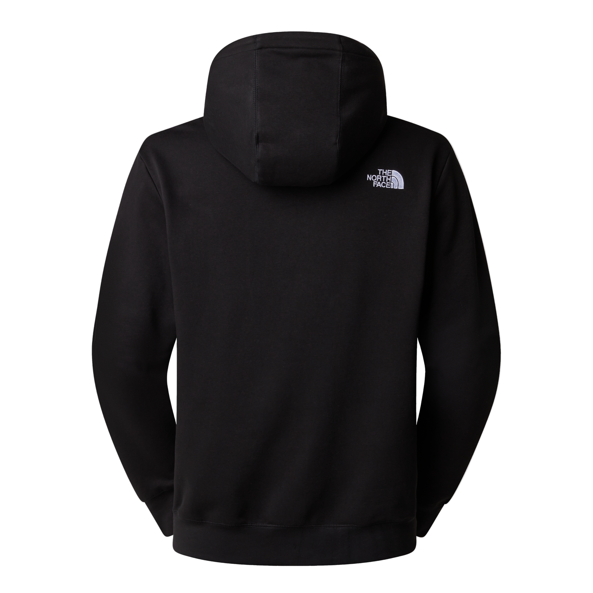 Sweat com carapuço para homem The North Face Essential Relaxed em TNF Black. Foto da parte de trás.