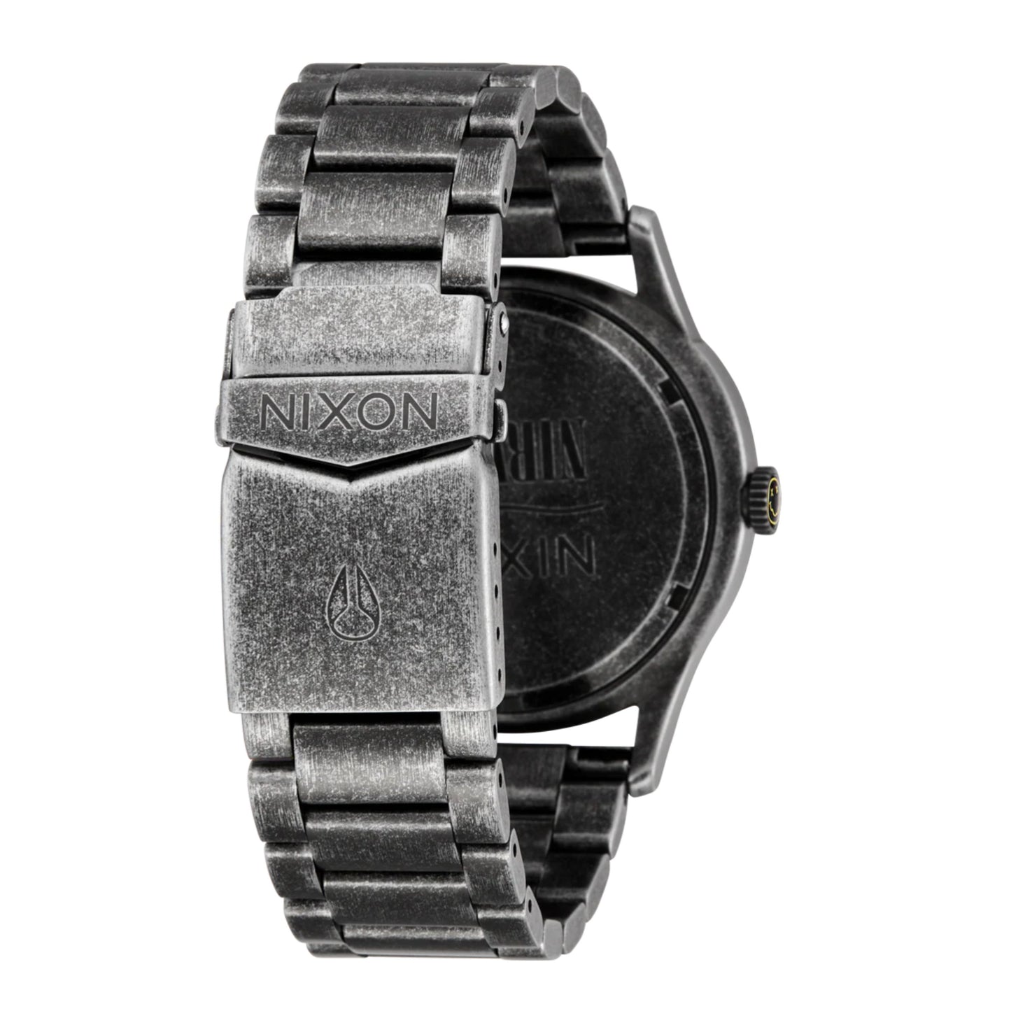 Relógio unissexo Nixon x Nirvana Sentry Wobble em Yellow Nirvana Smiley