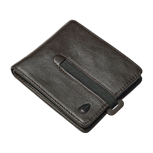 Nixon Spire II Bi-Fold Wallet Brown. Foto da parte da frente.