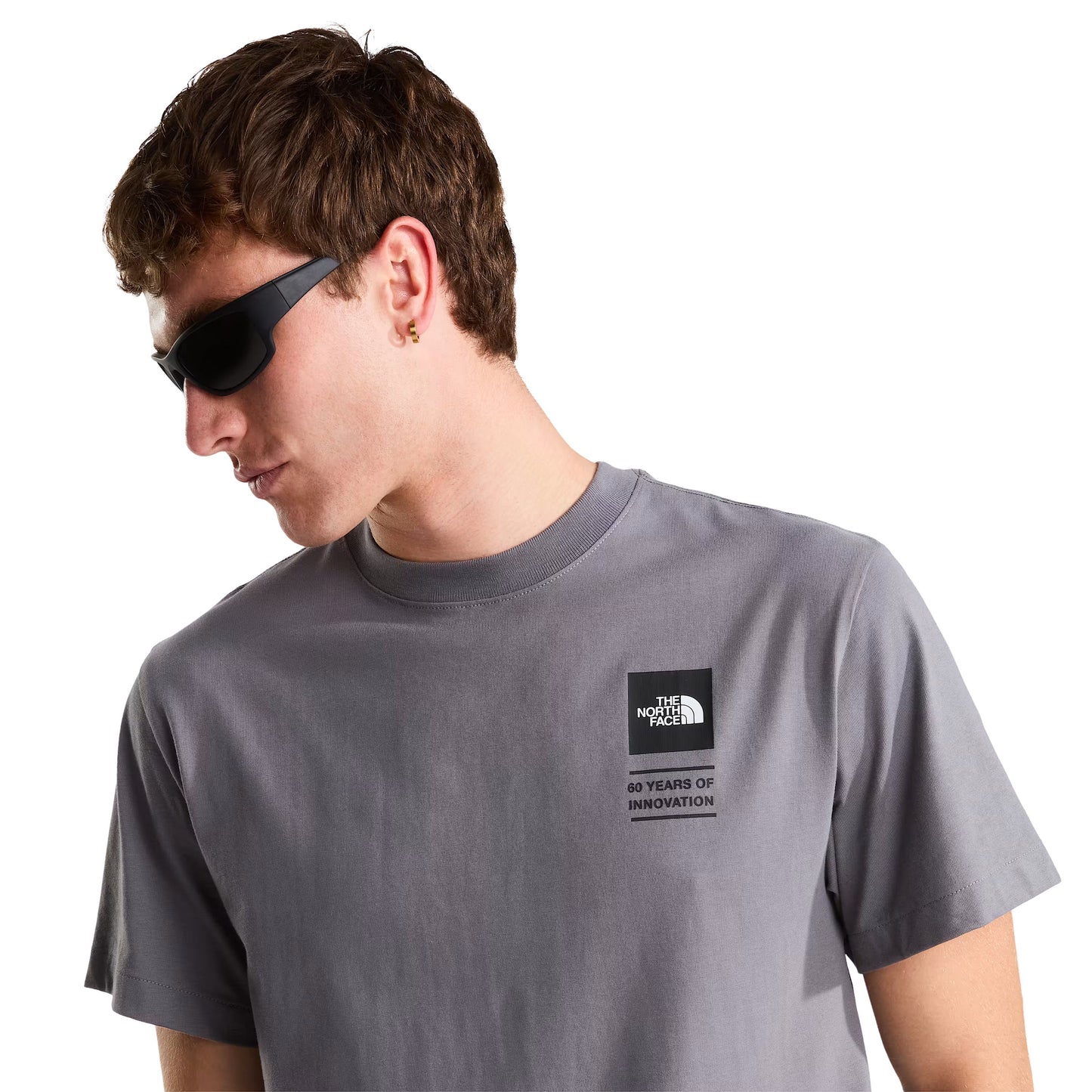The North Face Men's BCD Celebration Relaxed Short Sleeve T-Shirt in Smoked Pearl