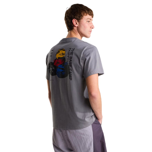 T-Shirt de manga curta para homem The North Face BCD Celebration Relaxed em Smoked Pearl