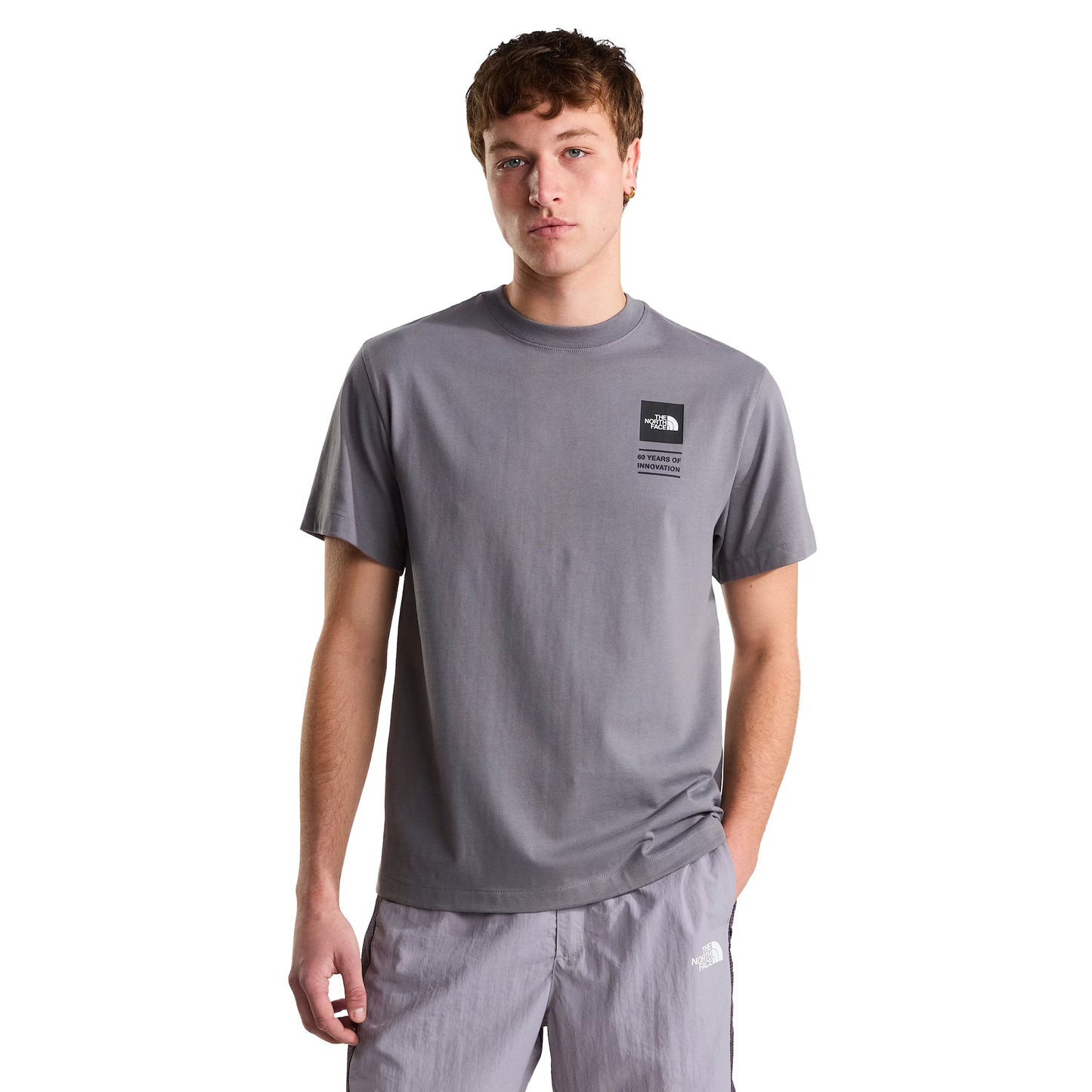 The North Face Men's BCD Celebration Relaxed Short Sleeve T-Shirt in Smoked Pearl