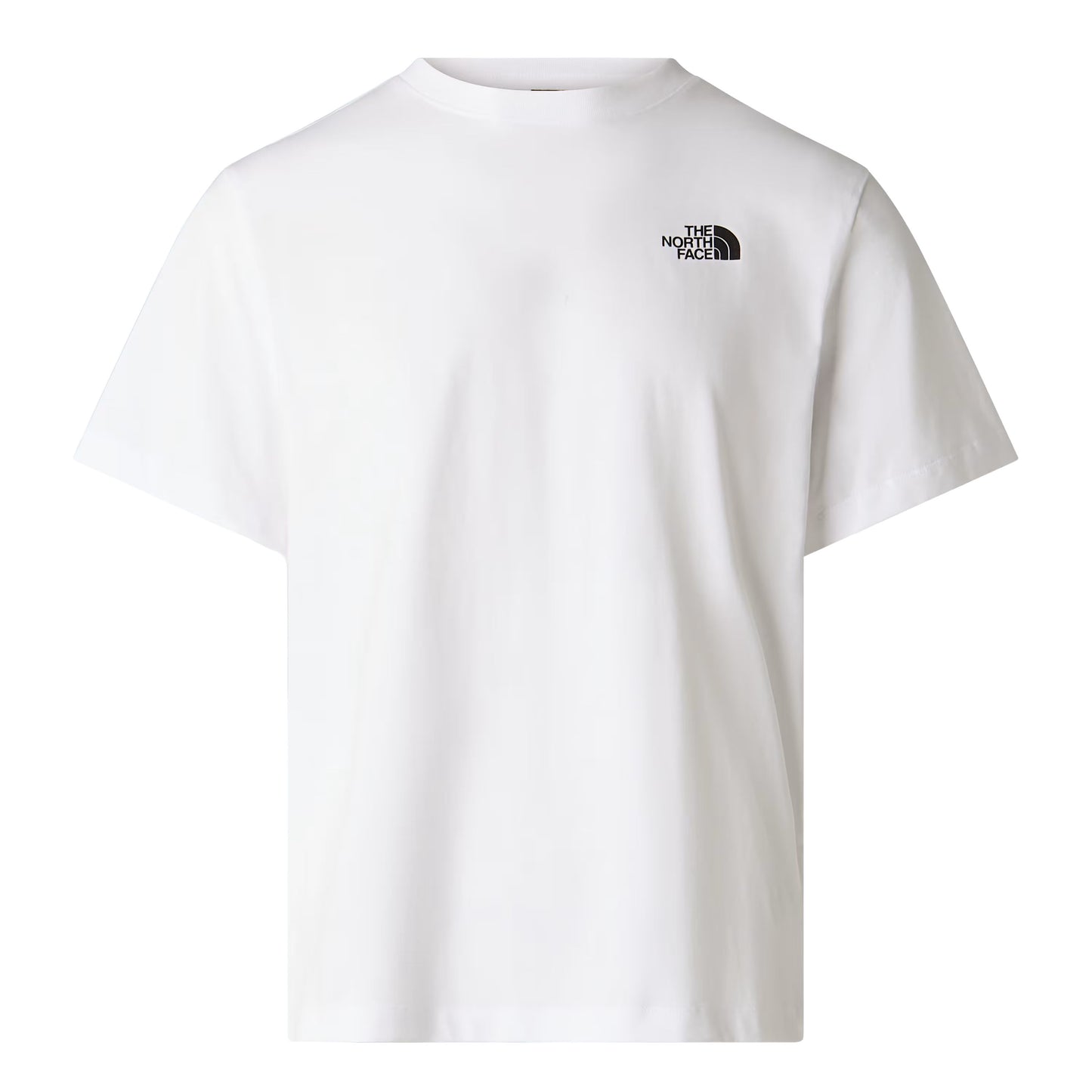 T-Shirt de manga curta para homem The North Face Box NSE Energy Regular em Branco TNF. Foto da parte da frente.