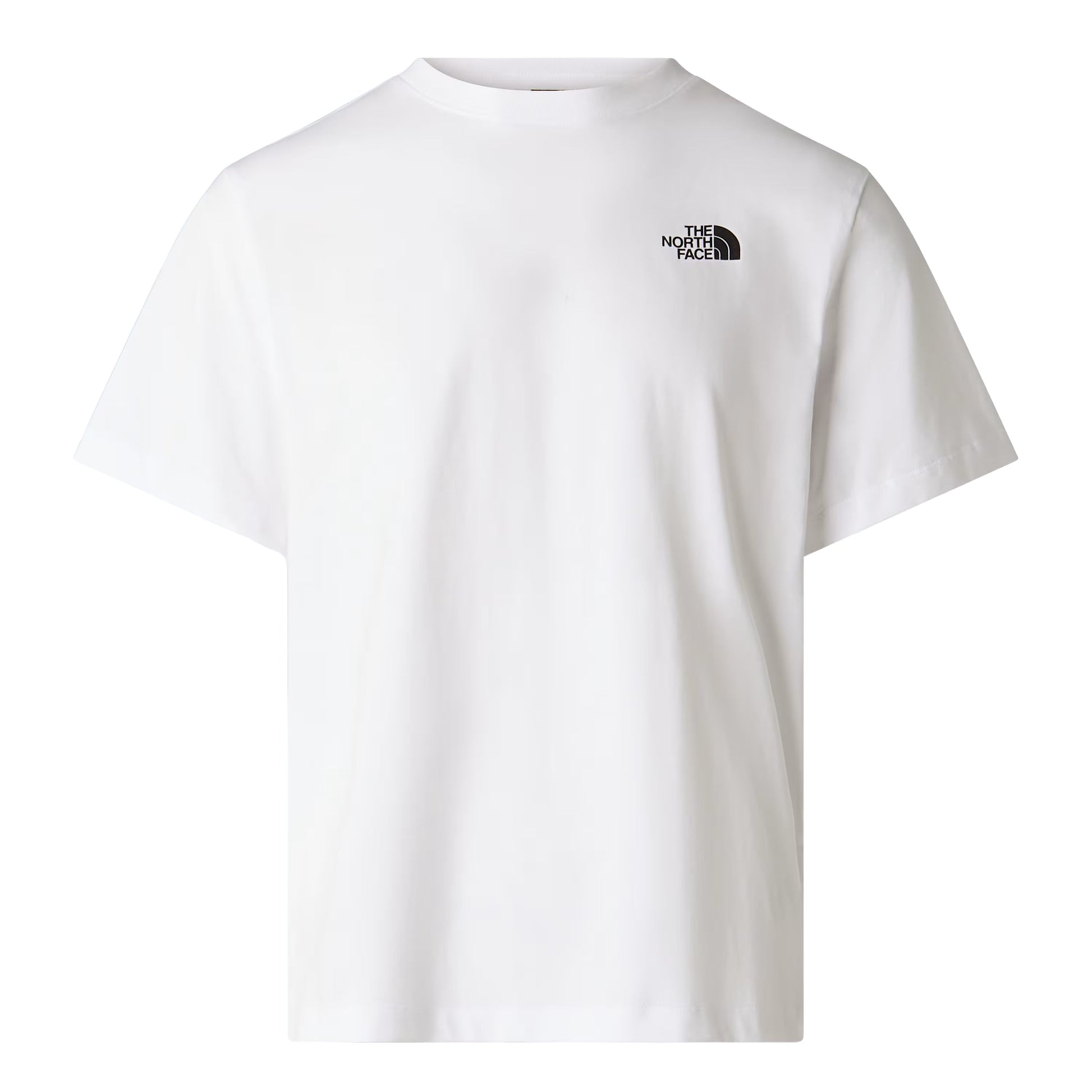 T-Shirt de manga curta para homem The North Face Box NSE Energy Regular em Branco TNF. Foto da parte da frente.