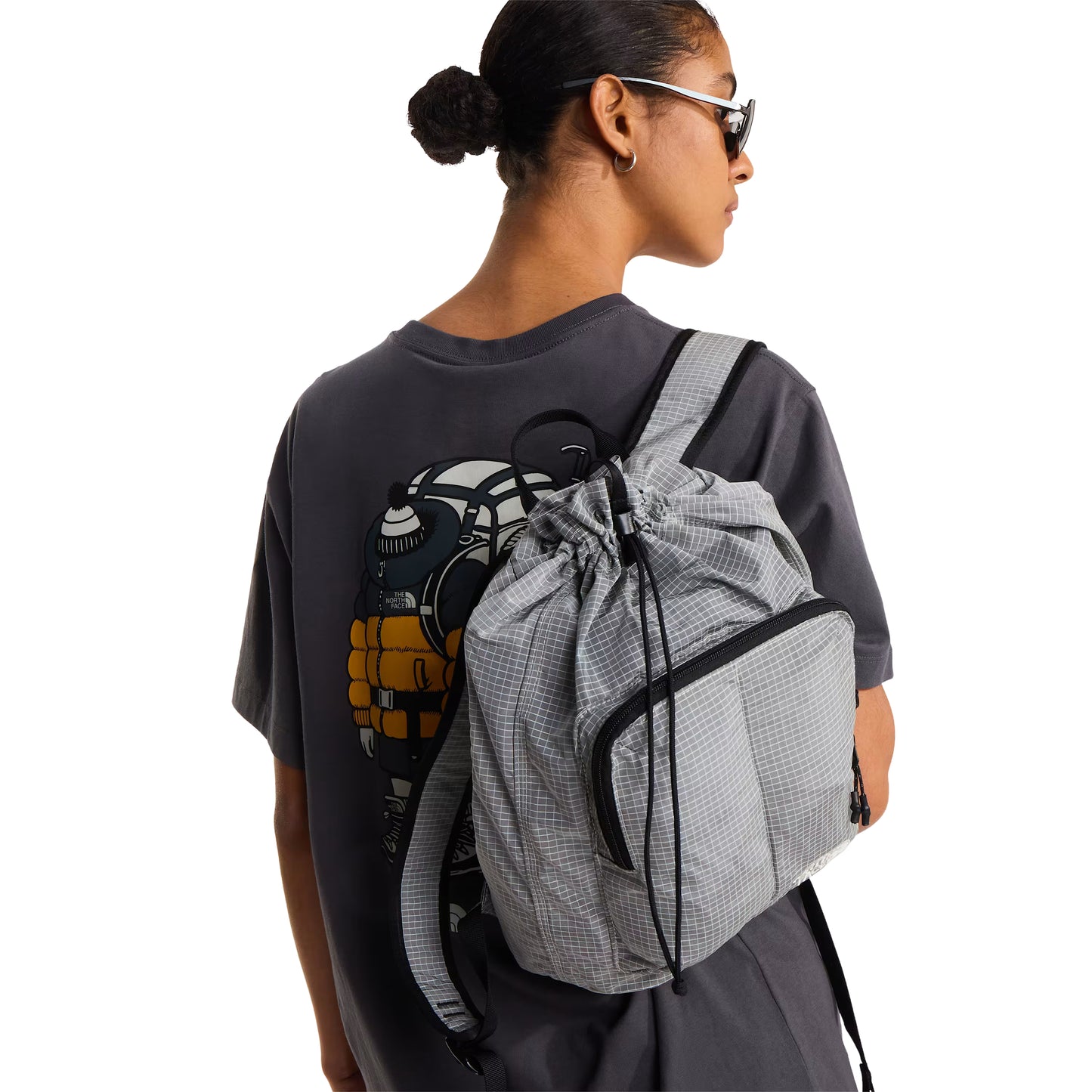 The North Face Unisex Gear Up Get Out Relaxed S/S T-shirt Graphic Anthracite Grey