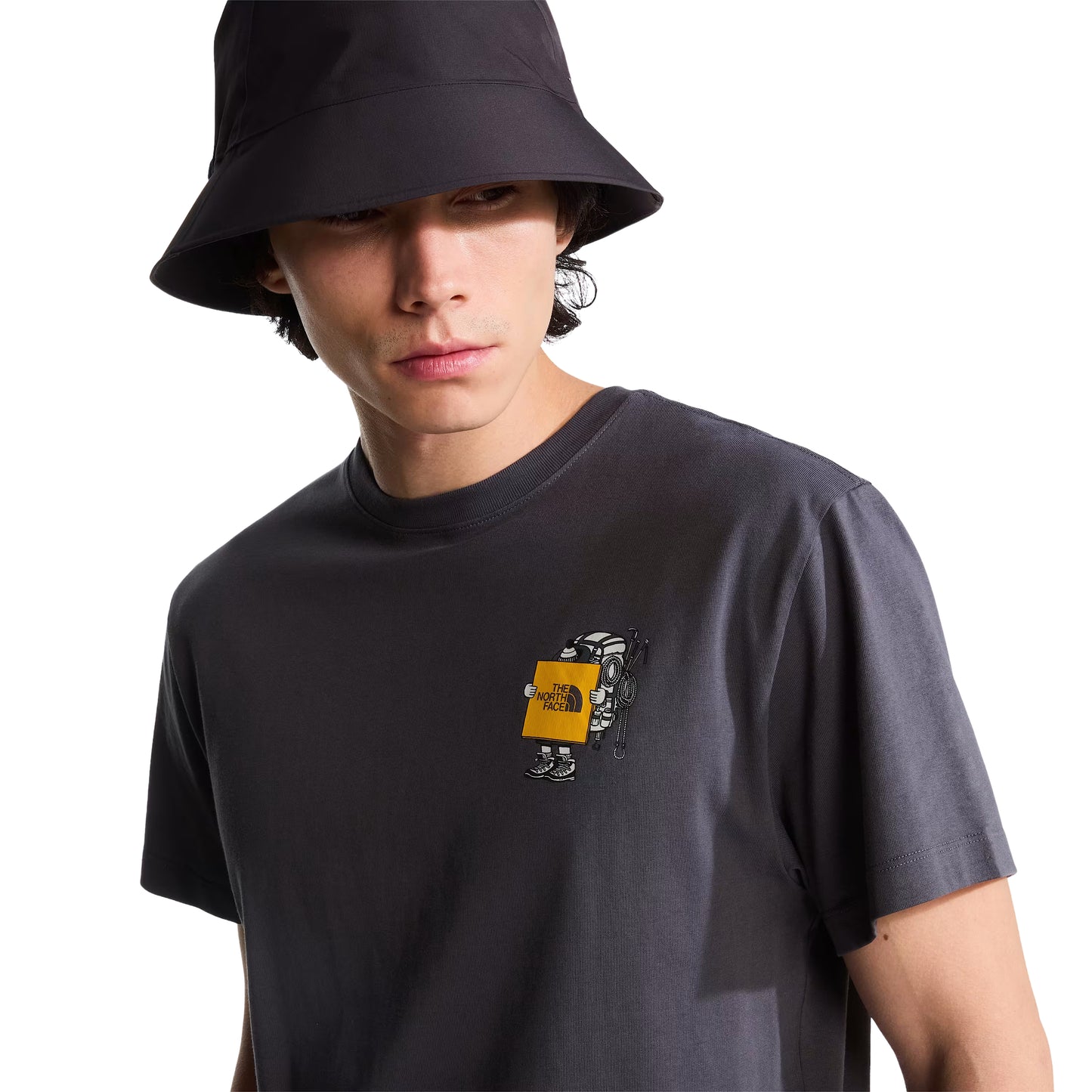 The North Face Unisex Gear Up Get Out Relaxed S/S T-shirt Graphic Anthracite Grey