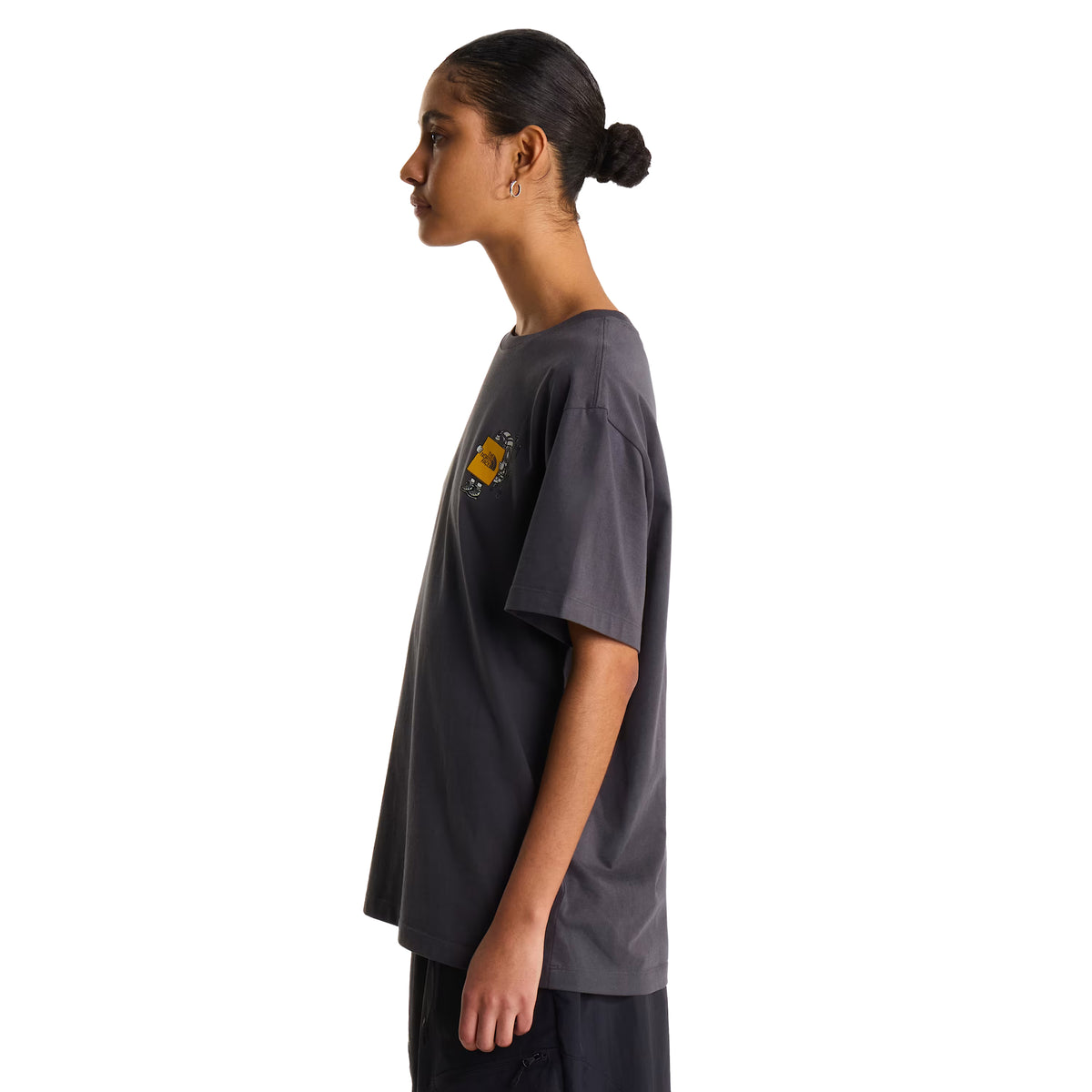 The North Face Unisex Gear Up Get Out Relaxed S/S T-shirt Graphic Anthracite Grey