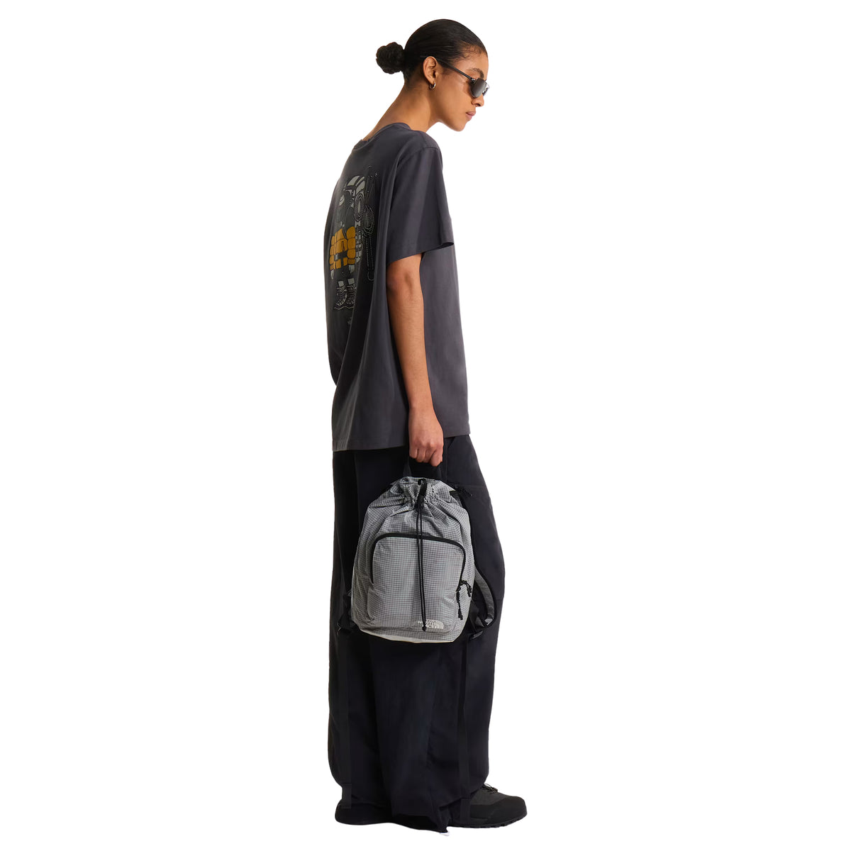 The North Face Unisex Gear Up Get Out Relaxed S/S T-shirt Graphic Anthracite Grey