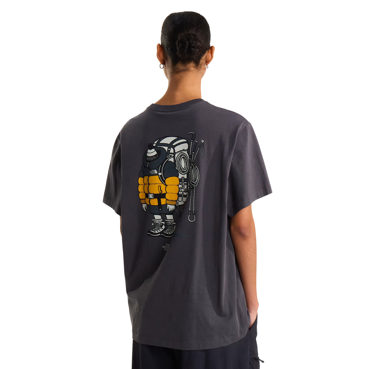 The North Face Unisex Gear Up Get Out Relaxed S/S T-shirt Graphic Anthracite Grey