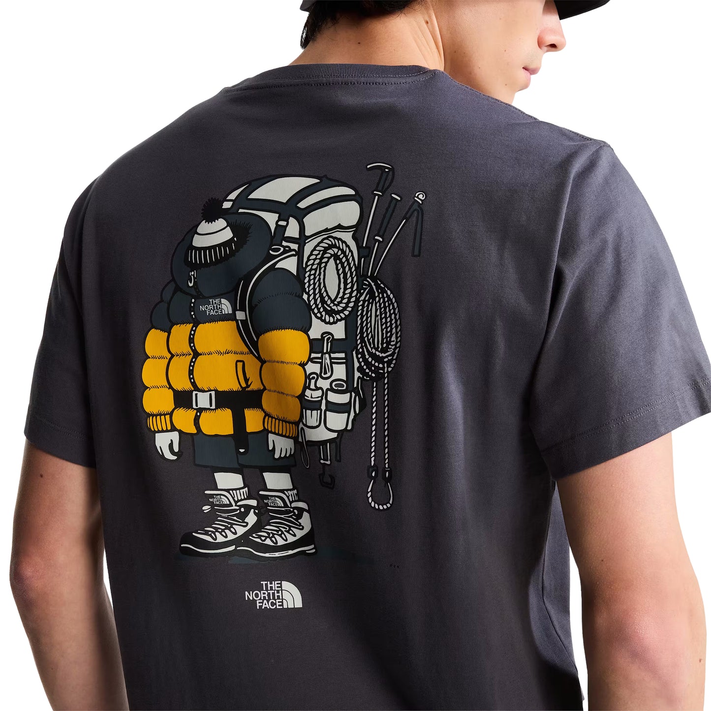The North Face Unisex Gear Up Get Out Relaxed S/S T-shirt Graphic Anthracite Grey