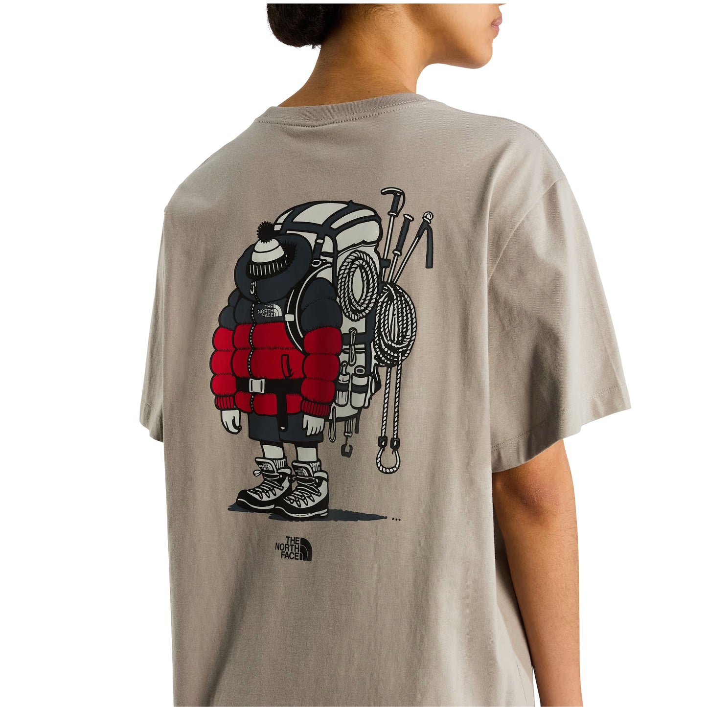 The North Face Unisex Gear Up Get Out Relaxed S/S T-shirt Graphic Stone Slab
