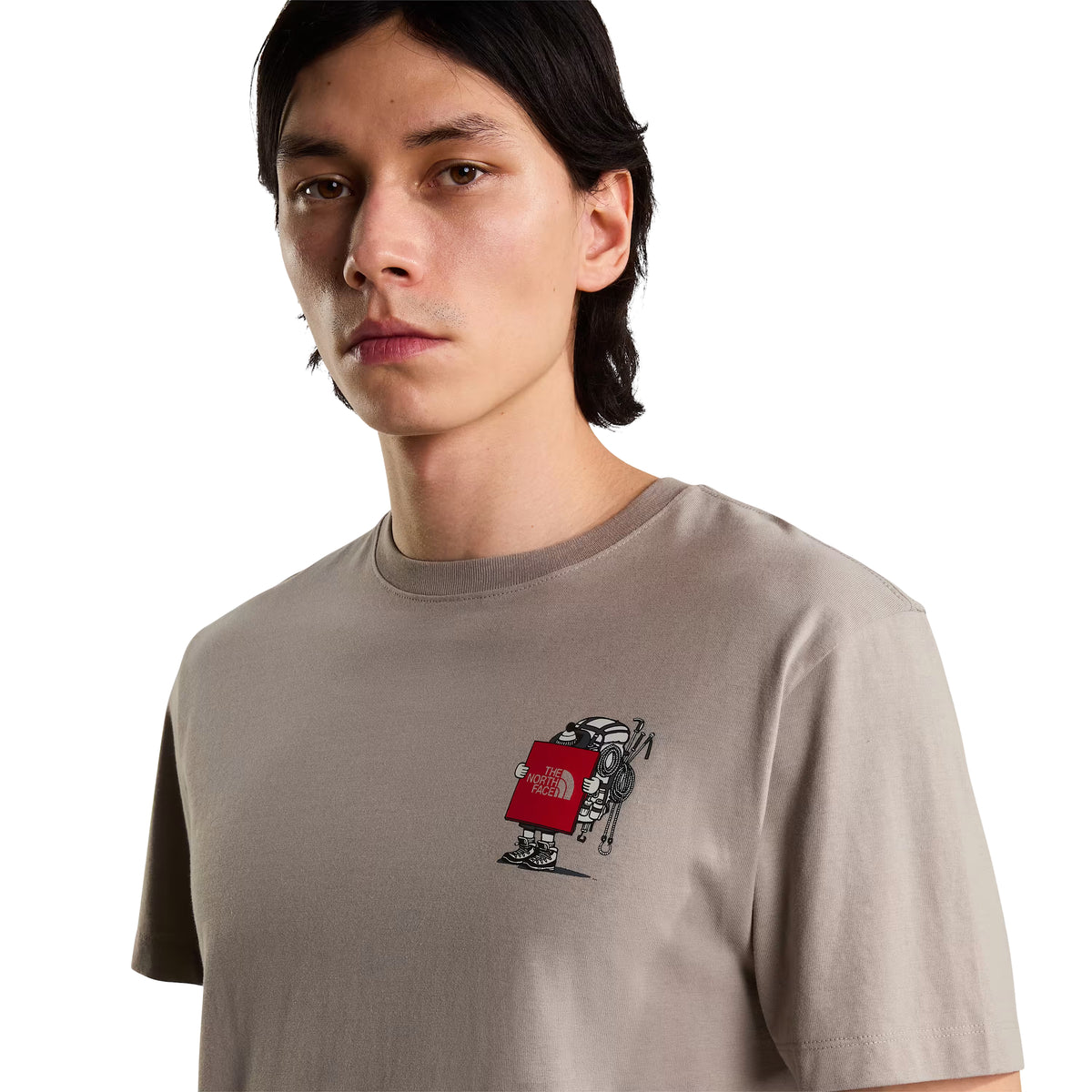 The North Face Unisex Gear Up Get Out Relaxed S/S T-shirt Graphic Stone Slab