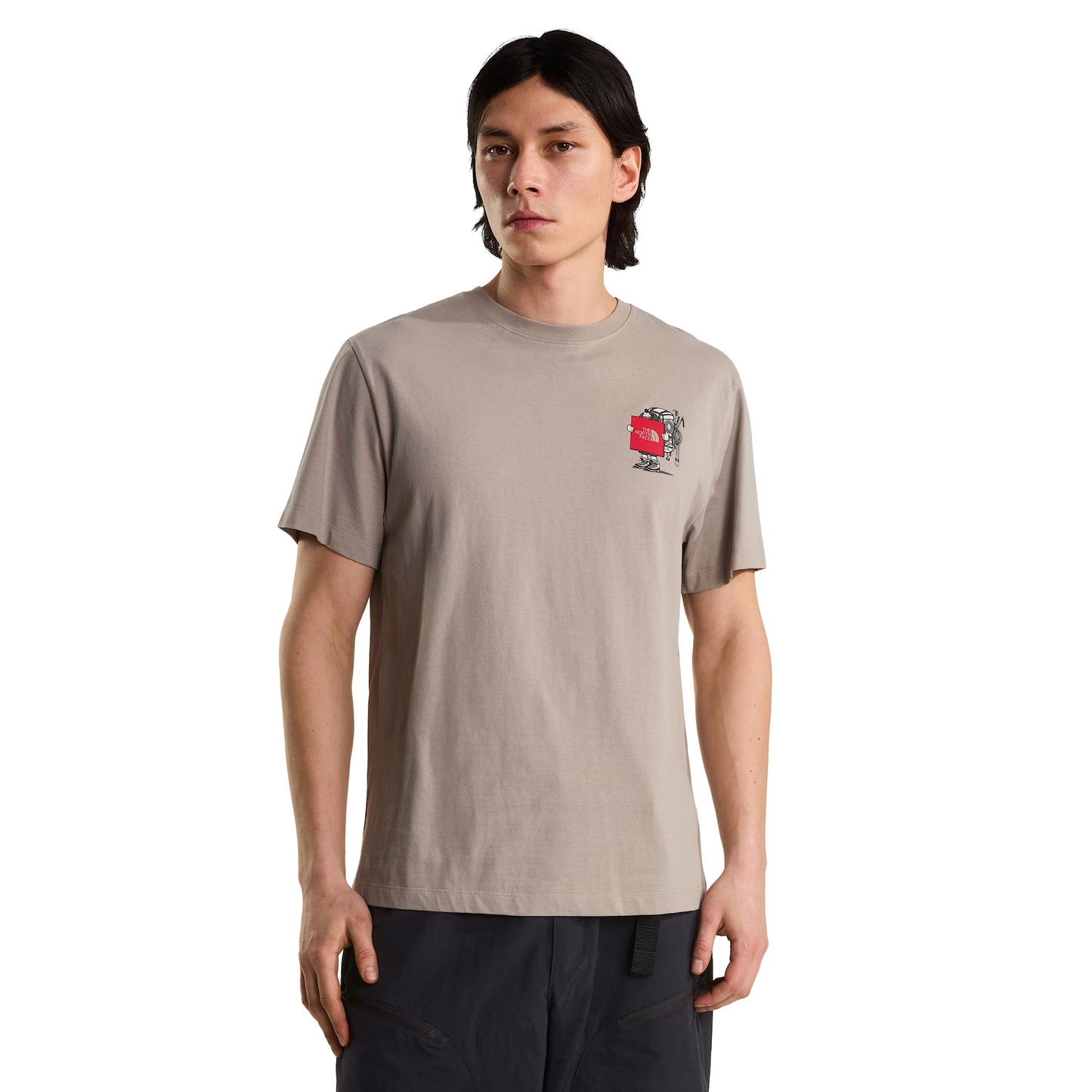The North Face Unisex Gear Up Get Out Relaxed S/S T-shirt Graphic Stone Slab