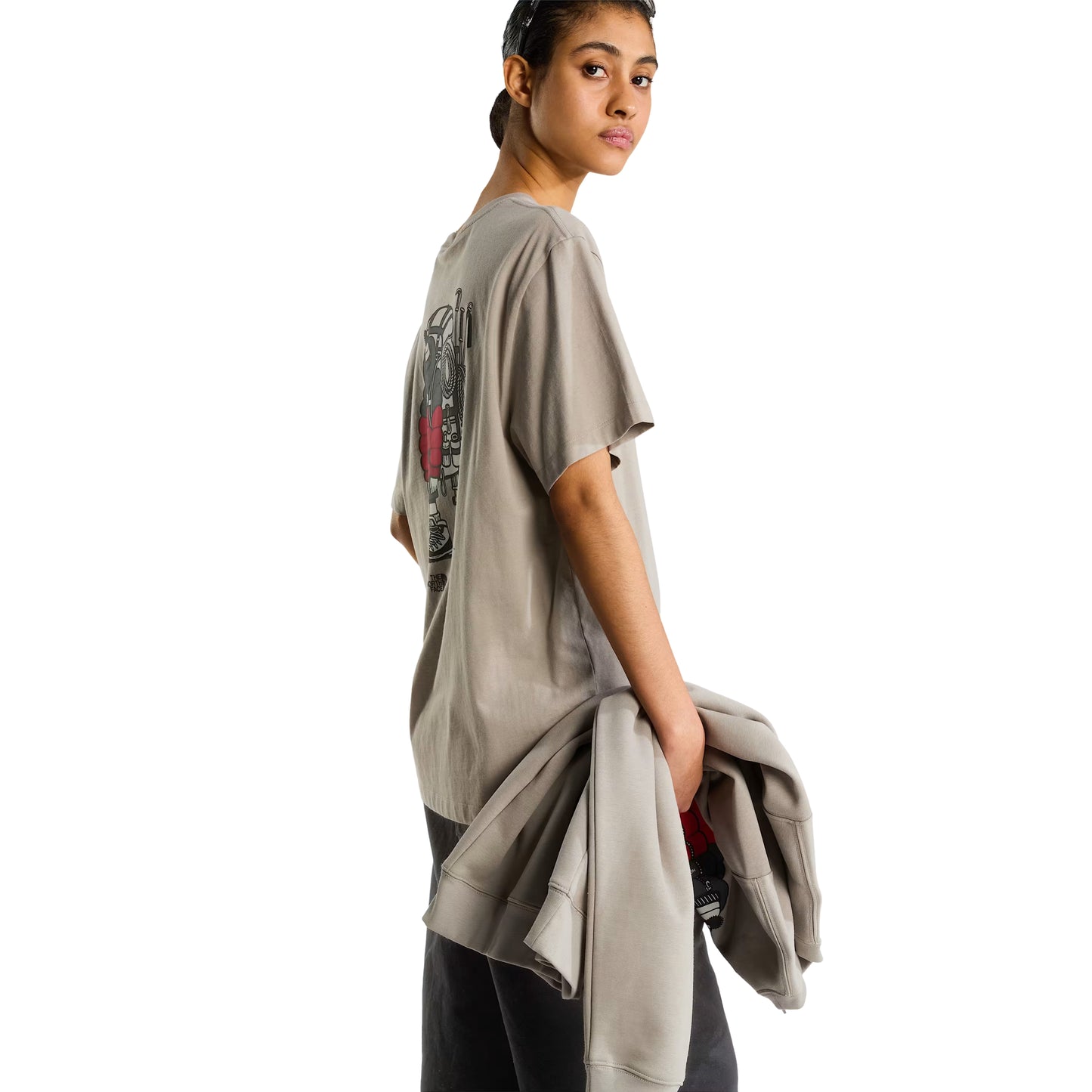 The North Face Unisex Gear Up Get Out Relaxed S/S T-shirt Graphic Stone Slab