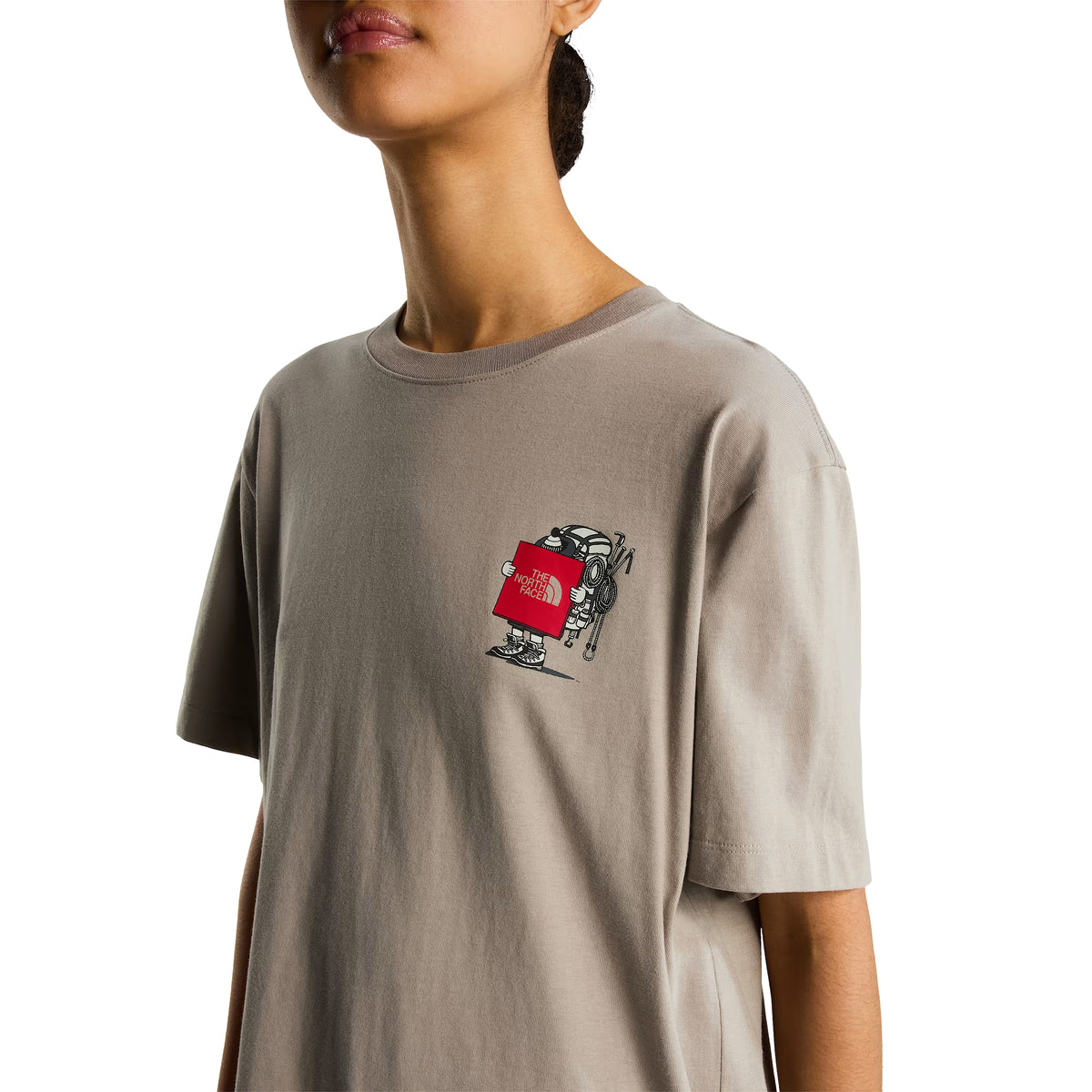 The North Face Unisex Gear Up Get Out Relaxed S/S T-shirt Graphic Stone Slab
