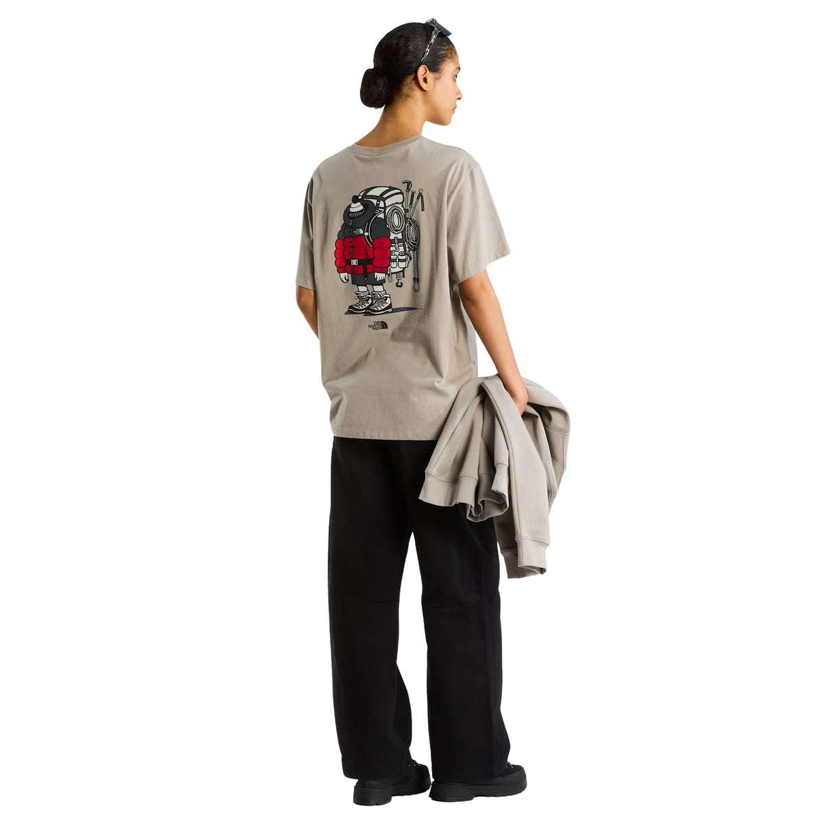 The North Face Unisex Gear Up Get Out Relaxed S/S T-shirt Graphic Stone Slab