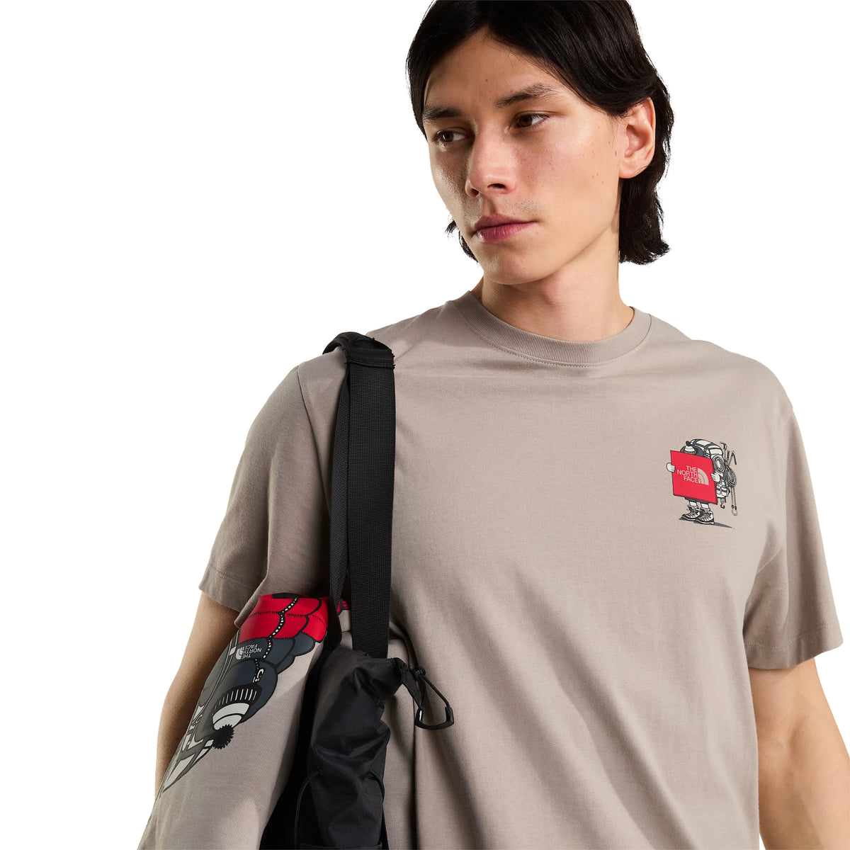 The North Face Unisex Gear Up Get Out Relaxed S/S T-shirt Graphic Stone Slab