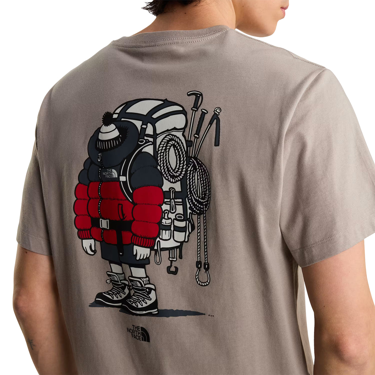 The North Face Unisex Gear Up Get Out Relaxed S/S T-shirt Graphic Stone Slab