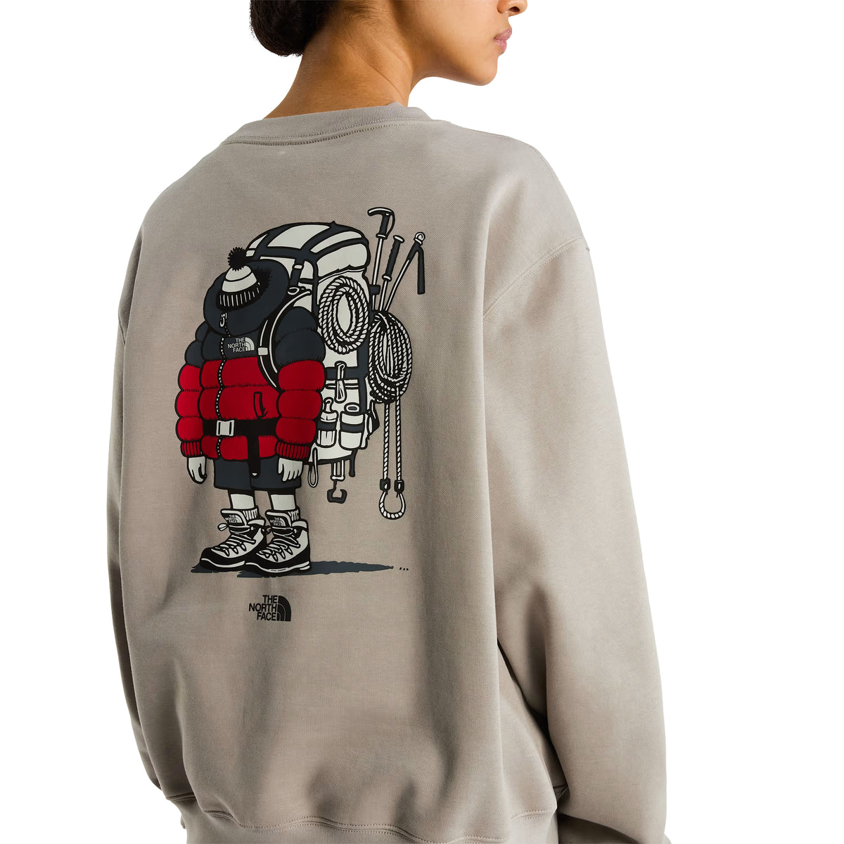 Sweatshirt unissexo The North Face Gear Up Get Out Relaxed Crew em Stone Slab