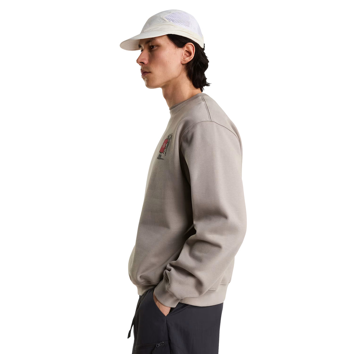 Sweatshirt unissexo The North Face Gear Up Get Out Relaxed Crew em Stone Slab
