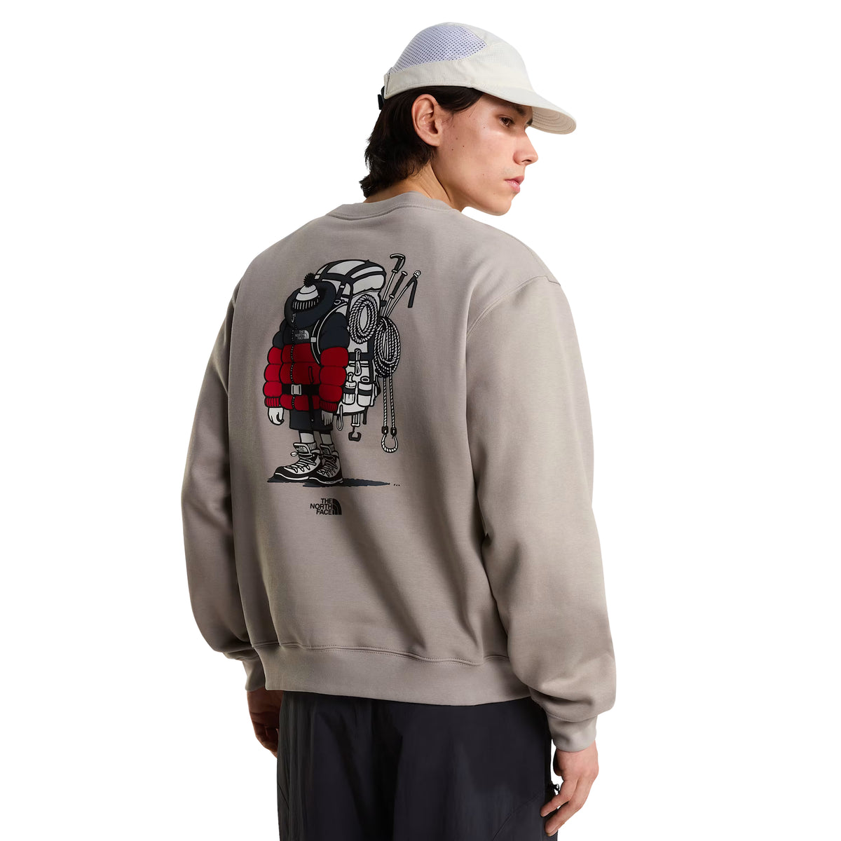 Sweatshirt unissexo The North Face Gear Up Get Out Relaxed Crew em Stone Slab