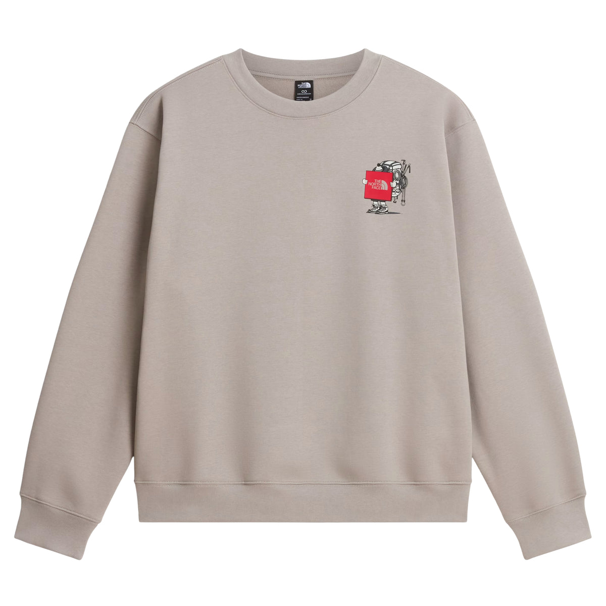 Sweatshirt unissexo The North Face Gear Up Get Out Relaxed Crew em Stone Slab