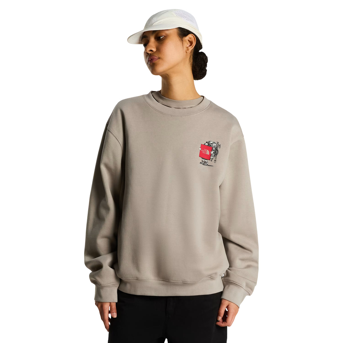 Sweatshirt unissexo The North Face Gear Up Get Out Relaxed Crew em Stone Slab