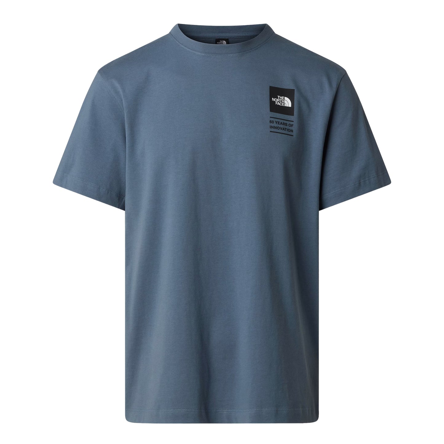 T-Shirt de manga curta para homem The North Face Icon Celebration Regular em Cinza Granite. Foto da parte da frente.